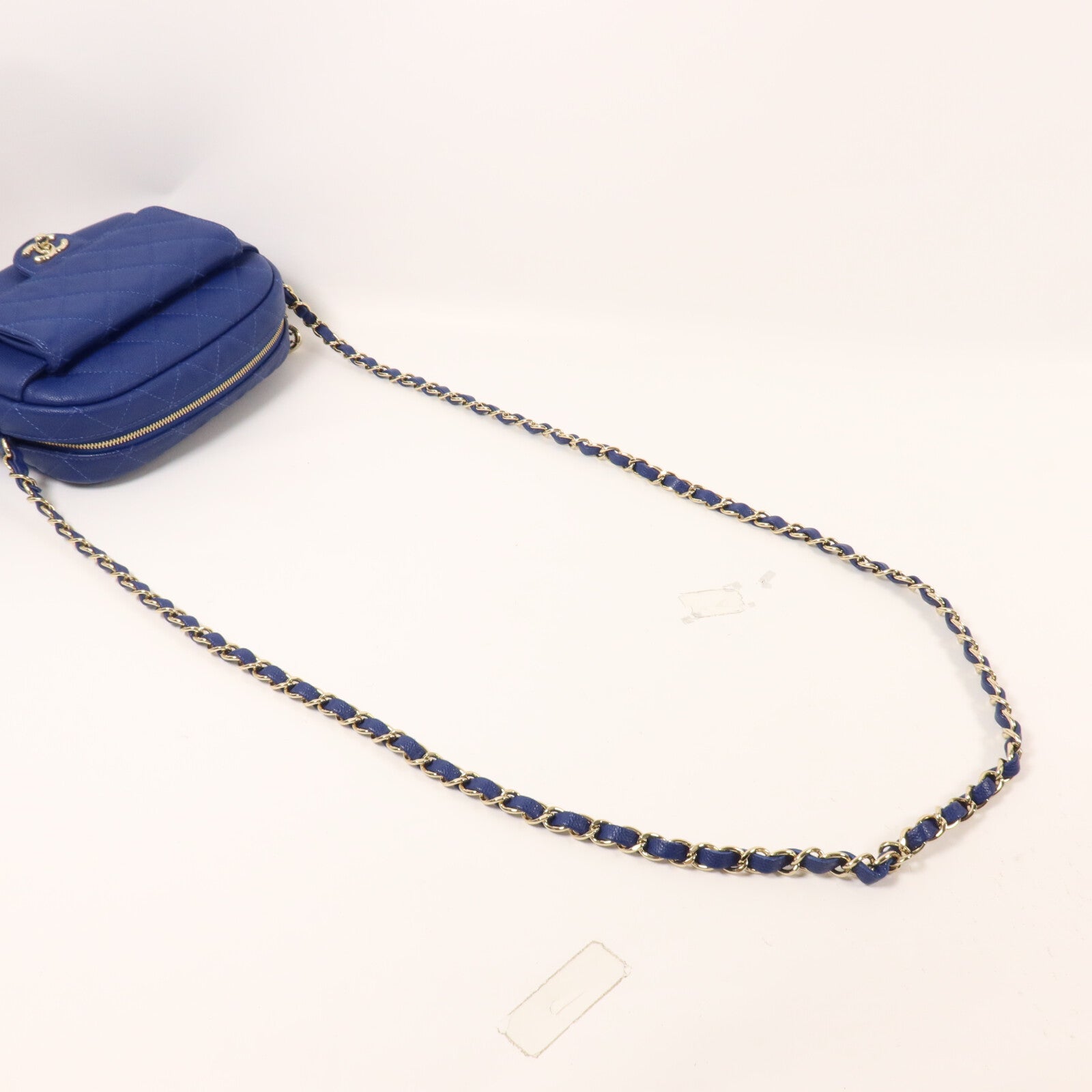 CHANEL 牛皮皮革Camera Bag鏈帶肩背袋
