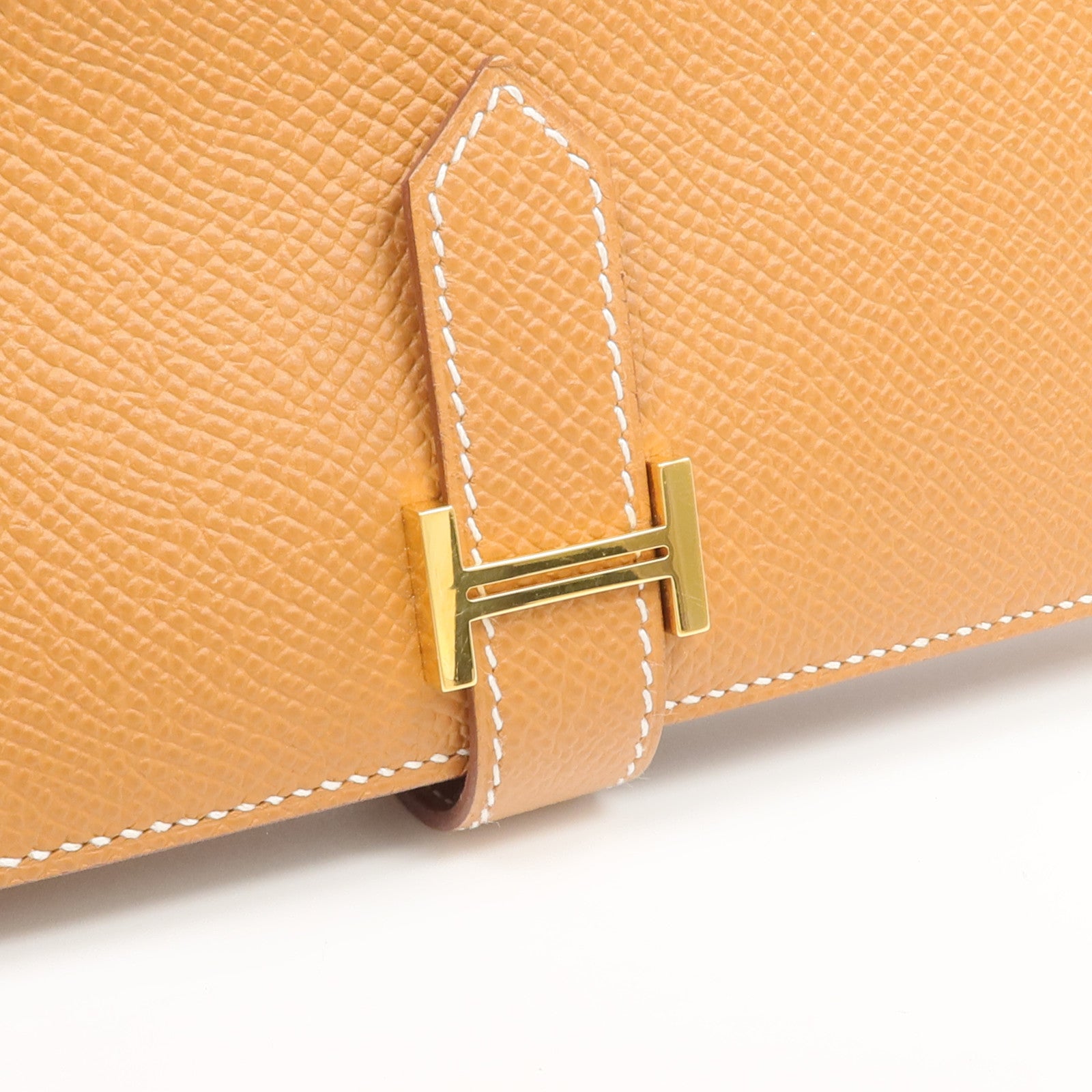HERMES Epsom皮革Bearn Long Wallet長錢包Gold