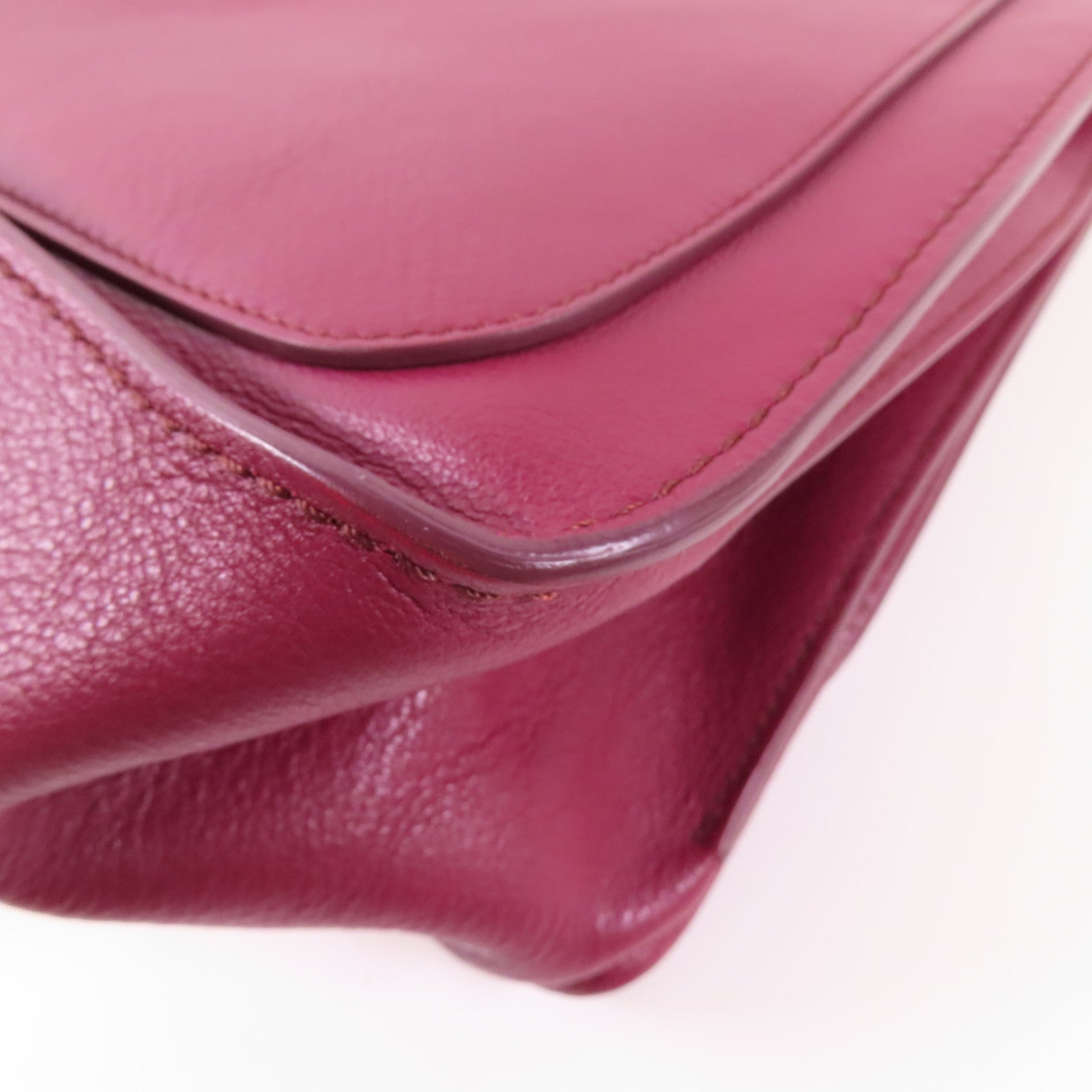 TOD'S 牛皮皮革Handbag銀扣手挽袋