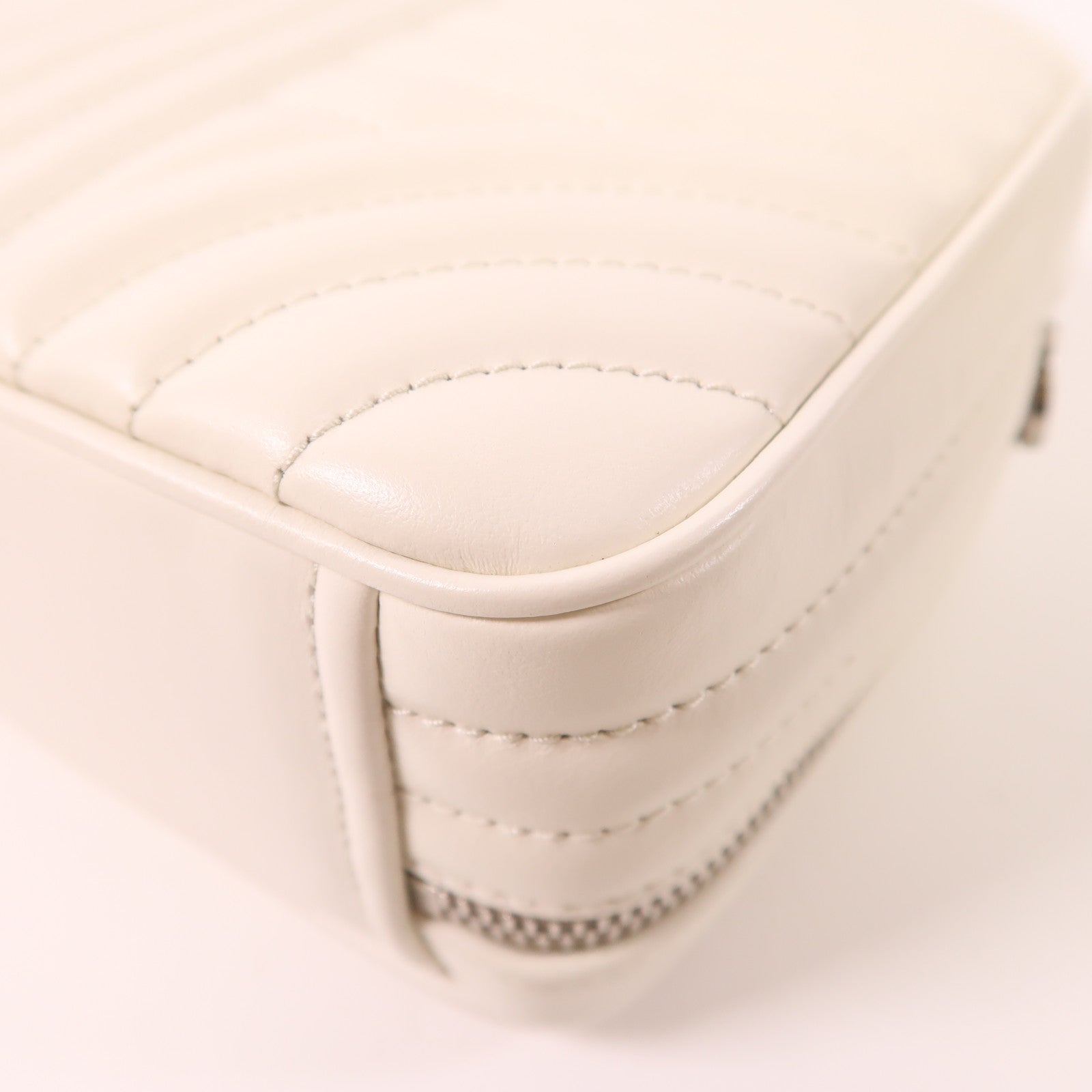 PRADA 牛皮皮革Diagramme銀扣手挽肩背兩用袋