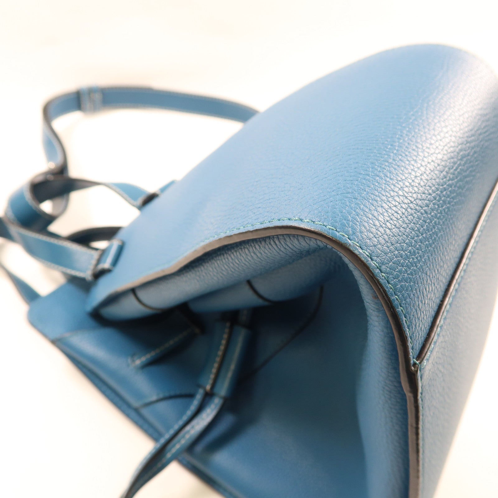 LOEWE 牛皮皮革Hammock銀扣手挽肩背兩用袋