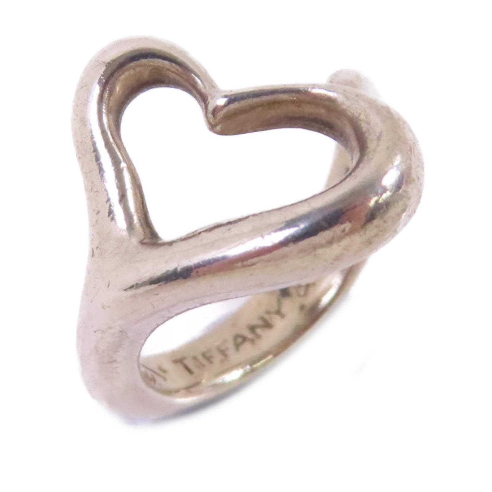 TIFFANY＆CO 【激減優惠】925純銀Open Heart Ring戒指US#5