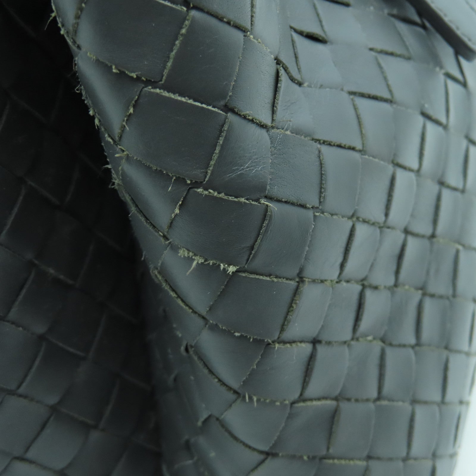 BOTTEGA VENETA 織紋皮革2 Way Shoulder手挽肩背兩用袋灰色
