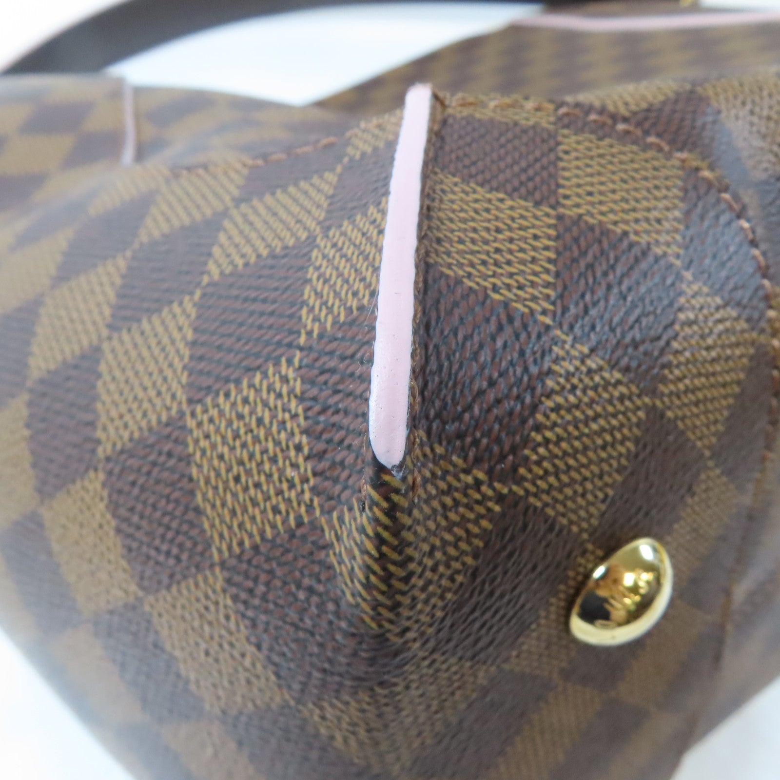 LOUIS VUITTON Damier Cassa Hobo Bag金扣肩背袋啡色