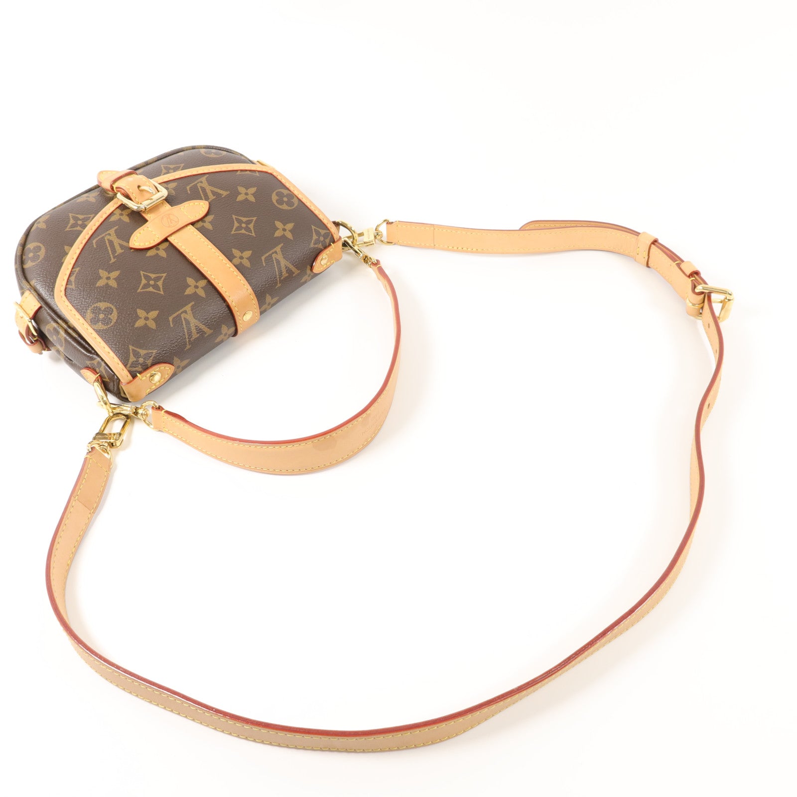 LOUIS VUITTON Monogram Saumur BB手挽肩背兩用袋