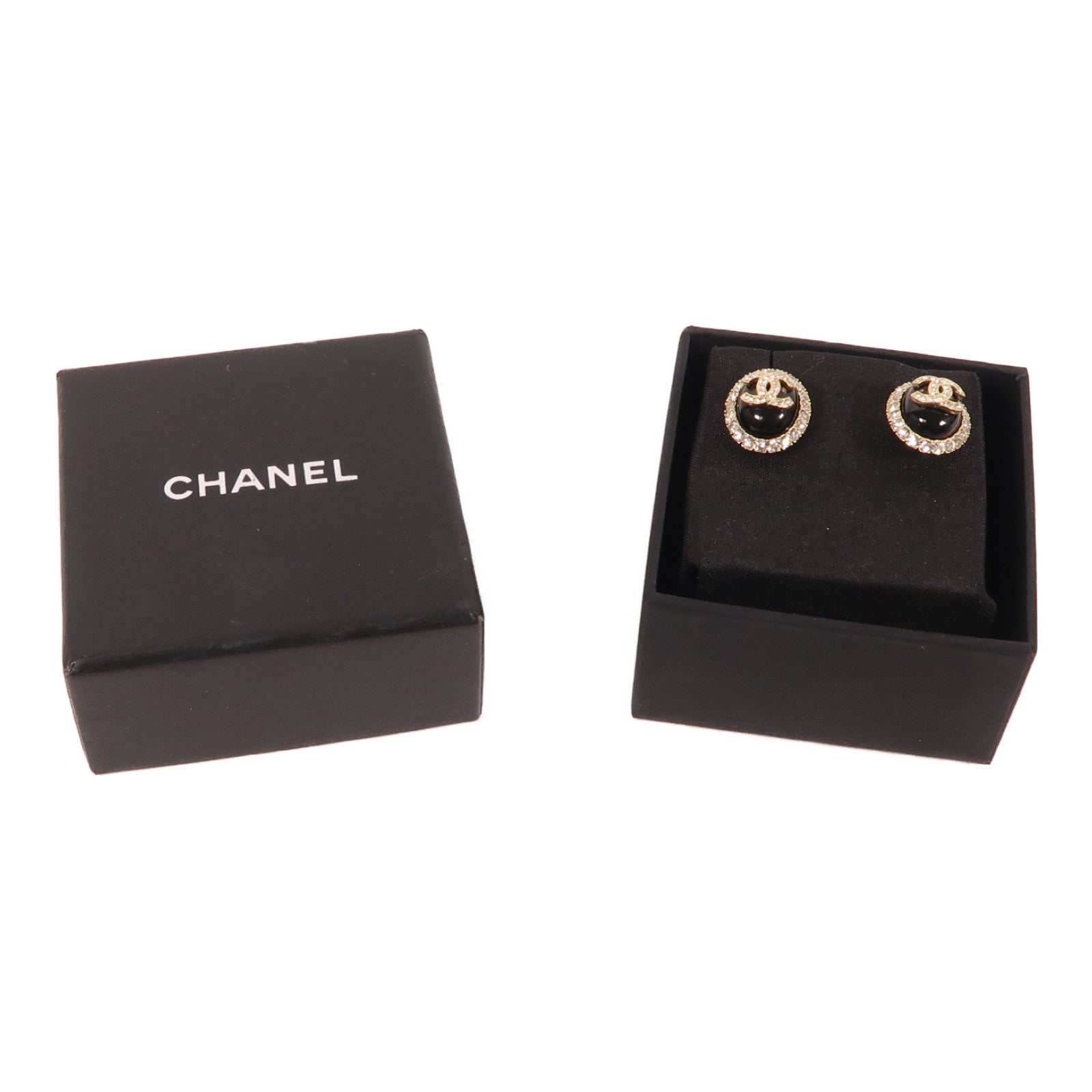 CHANEL 金屬Earrings耳環黑色