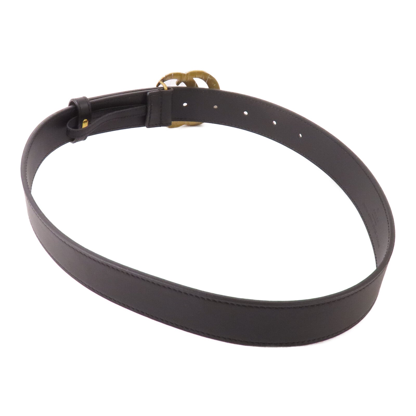 GUCCI 【激減優惠】牛皮皮革GG Marmont Belt金扣皮帶