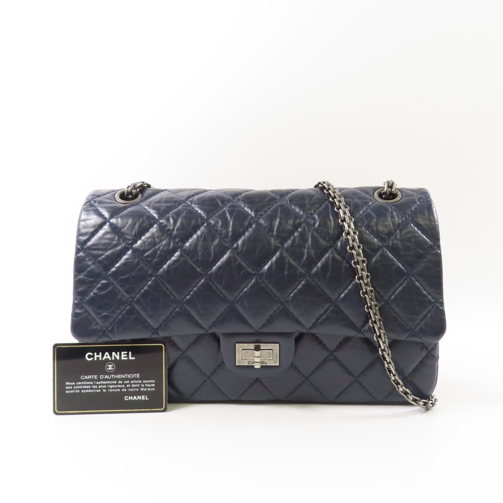CHANEL 牛皮皮革2.55 Shoulder Bag鏈帶肩背袋