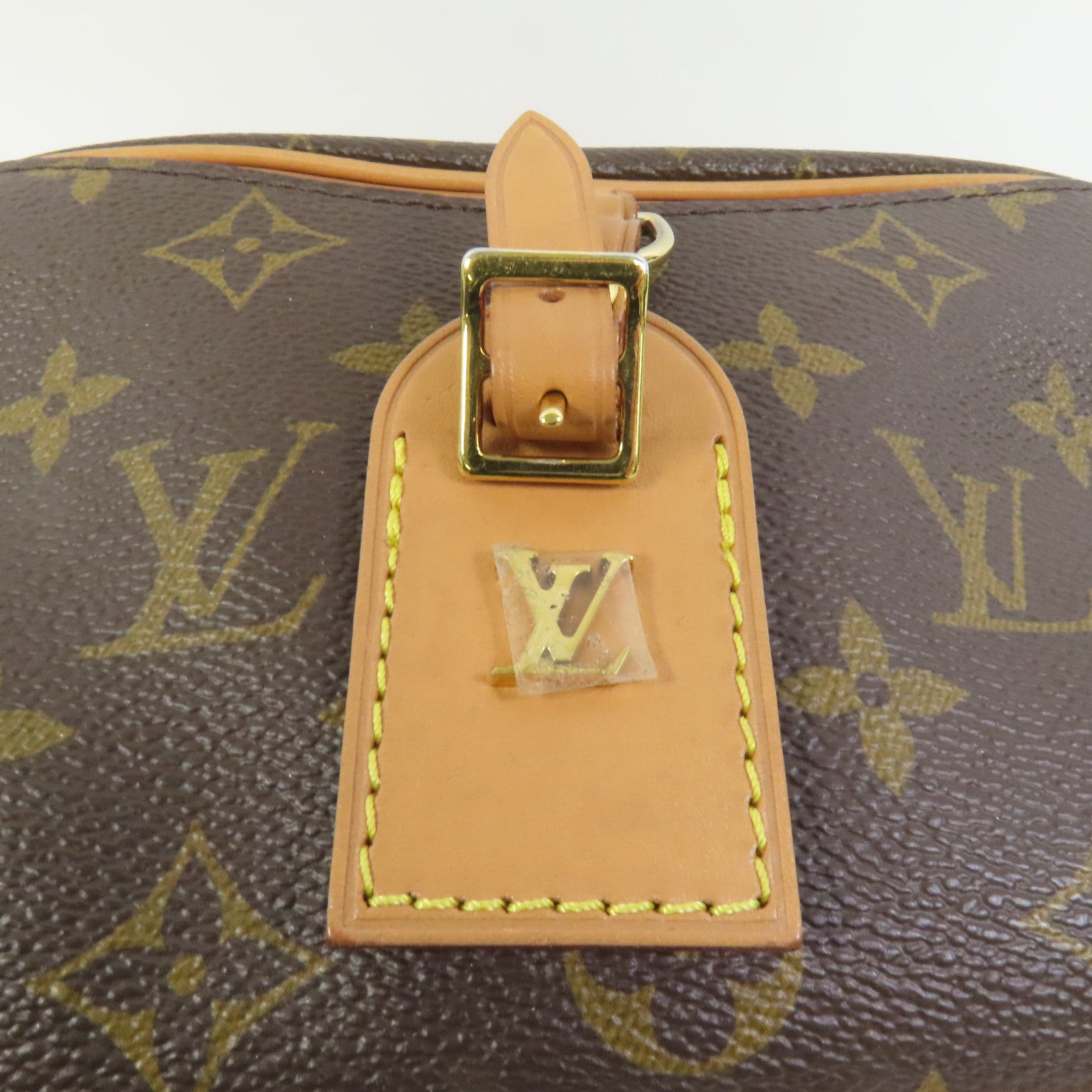 LOUIS VUITTON Monogram Deauville Mini金扣肩背袋棕色