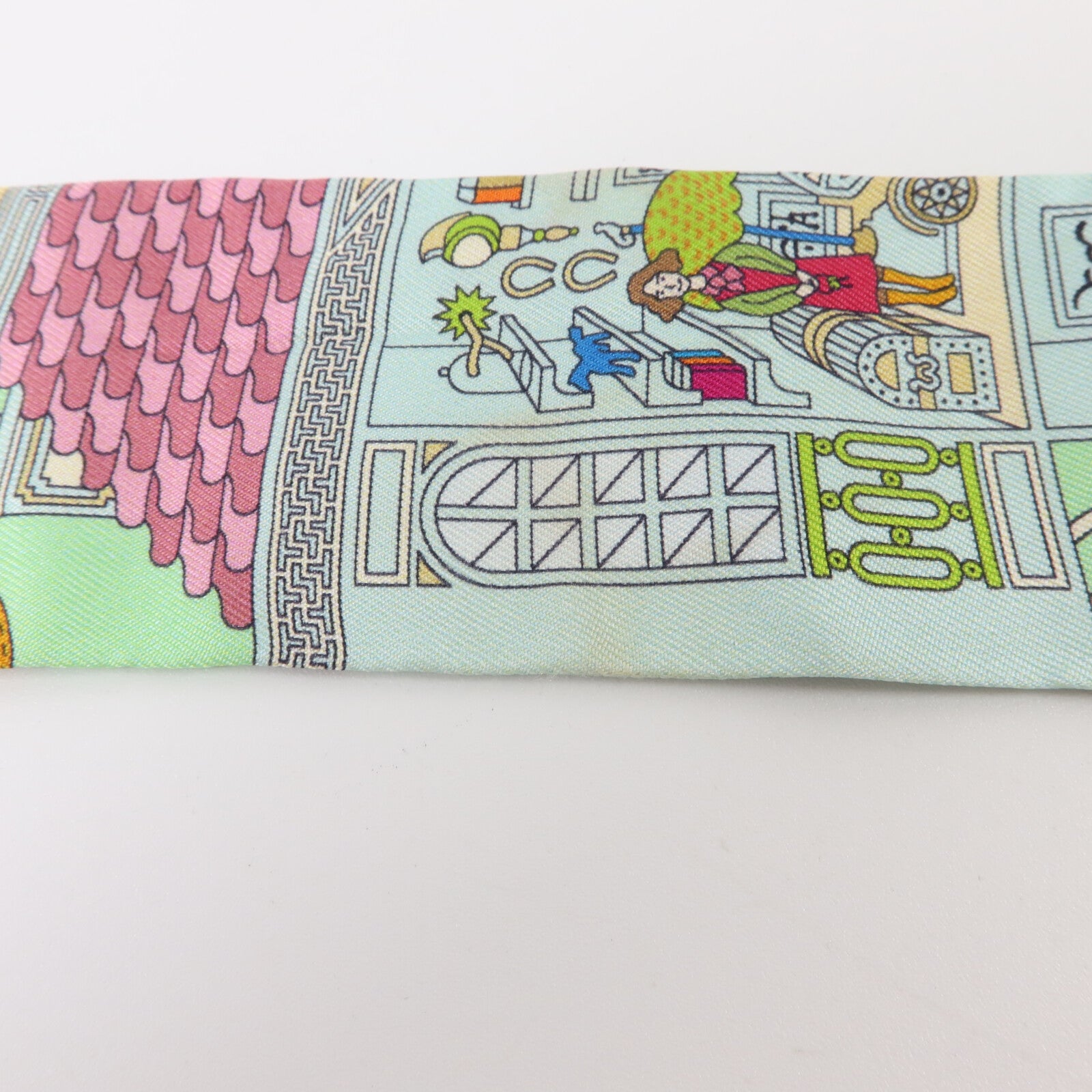 HERMES 絲質Twilly絲巾