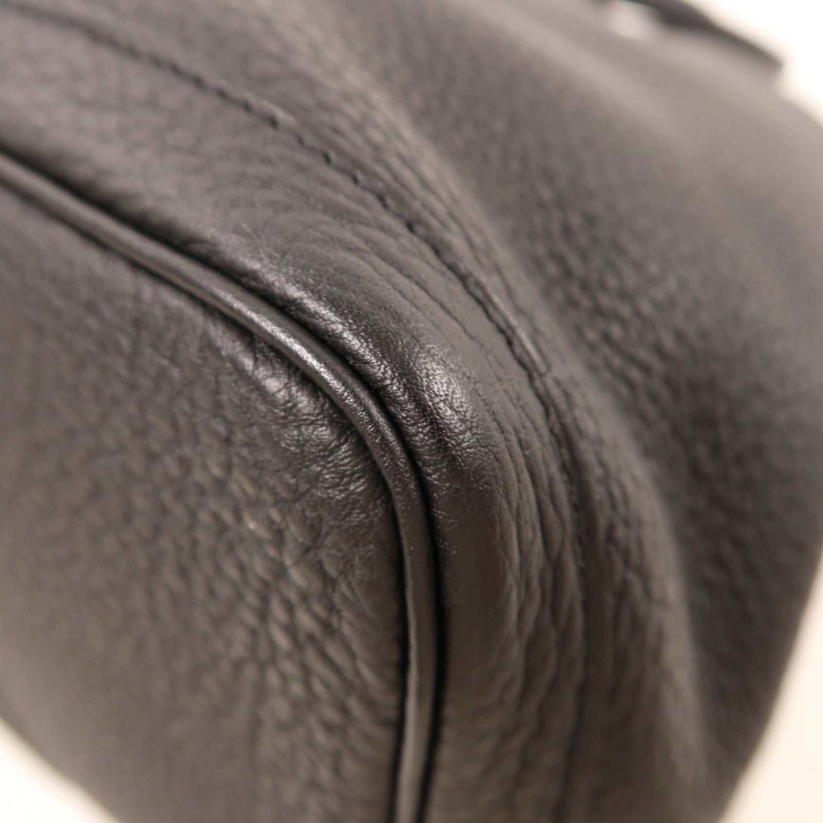 HERMES Negonda皮革Garden Party 36(Limited Edition)銀扣手挽袋Noir