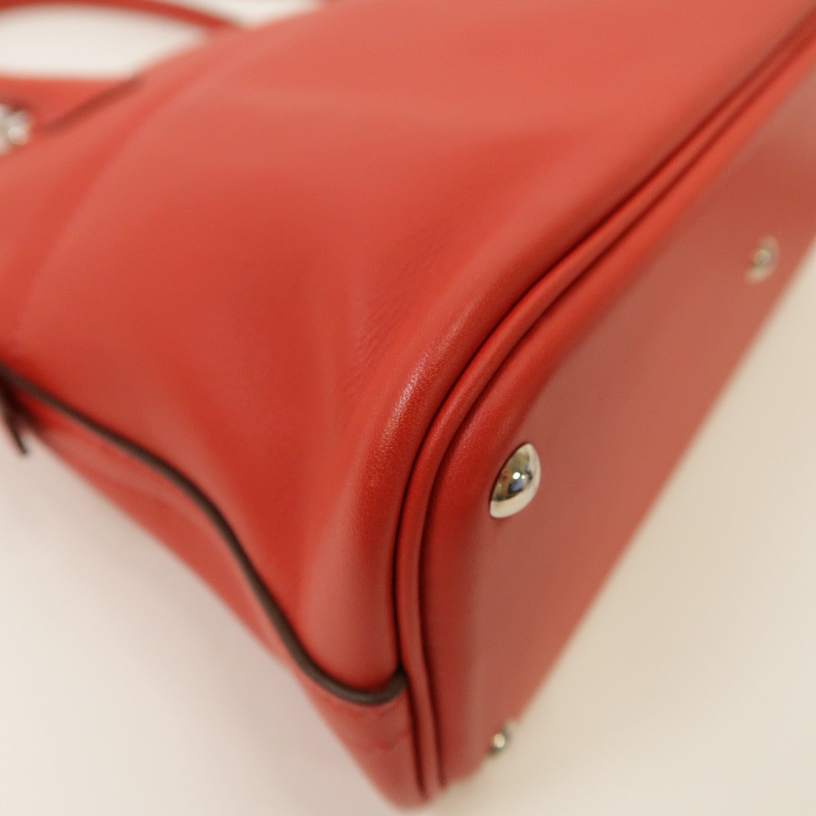 HERMES Swift皮革Bolide 27銀扣手挽肩背兩用袋Rouge Casaque/紅色