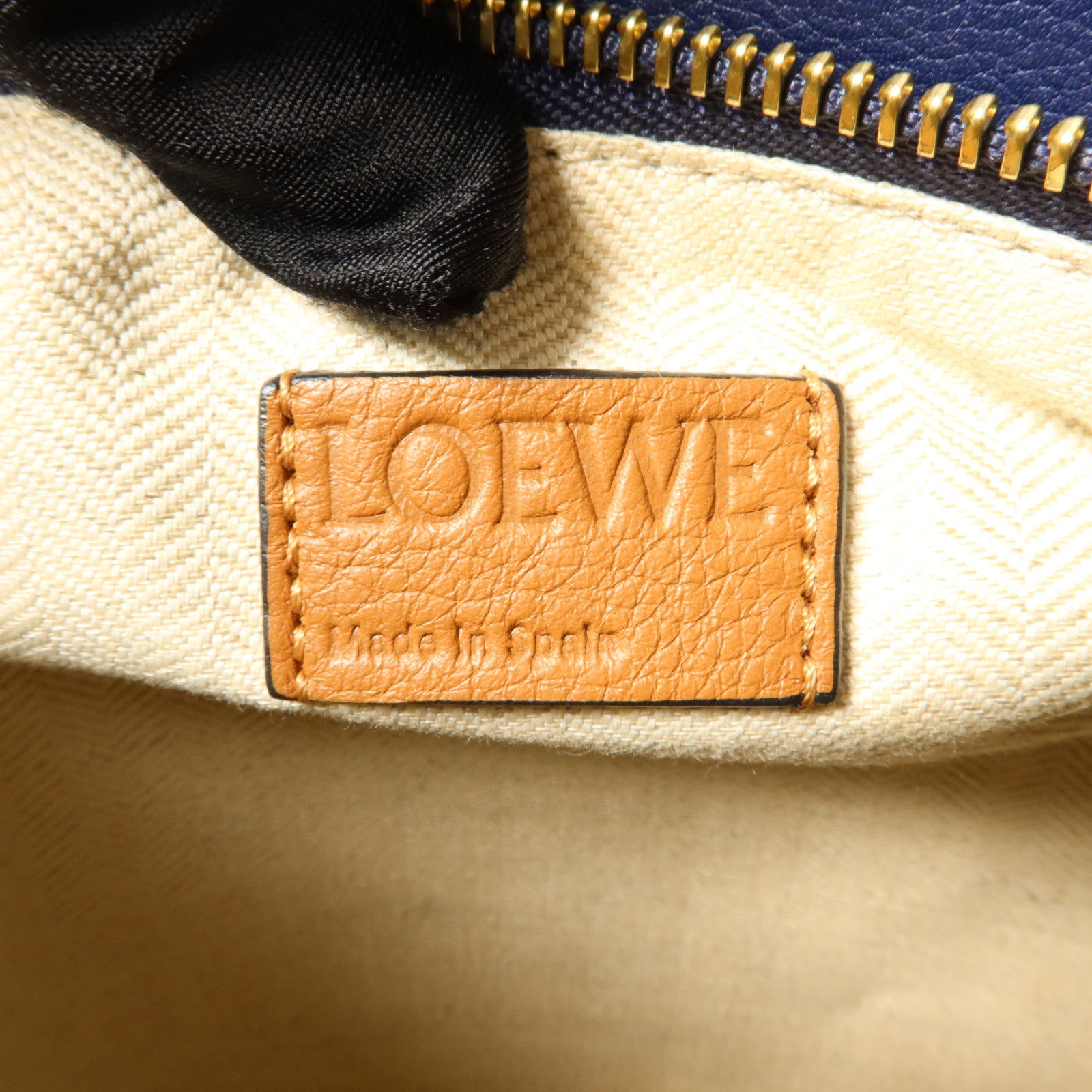 LOEWE 格子花呢/牛皮皮革Puzzle Tartan Small手挽肩背兩用袋