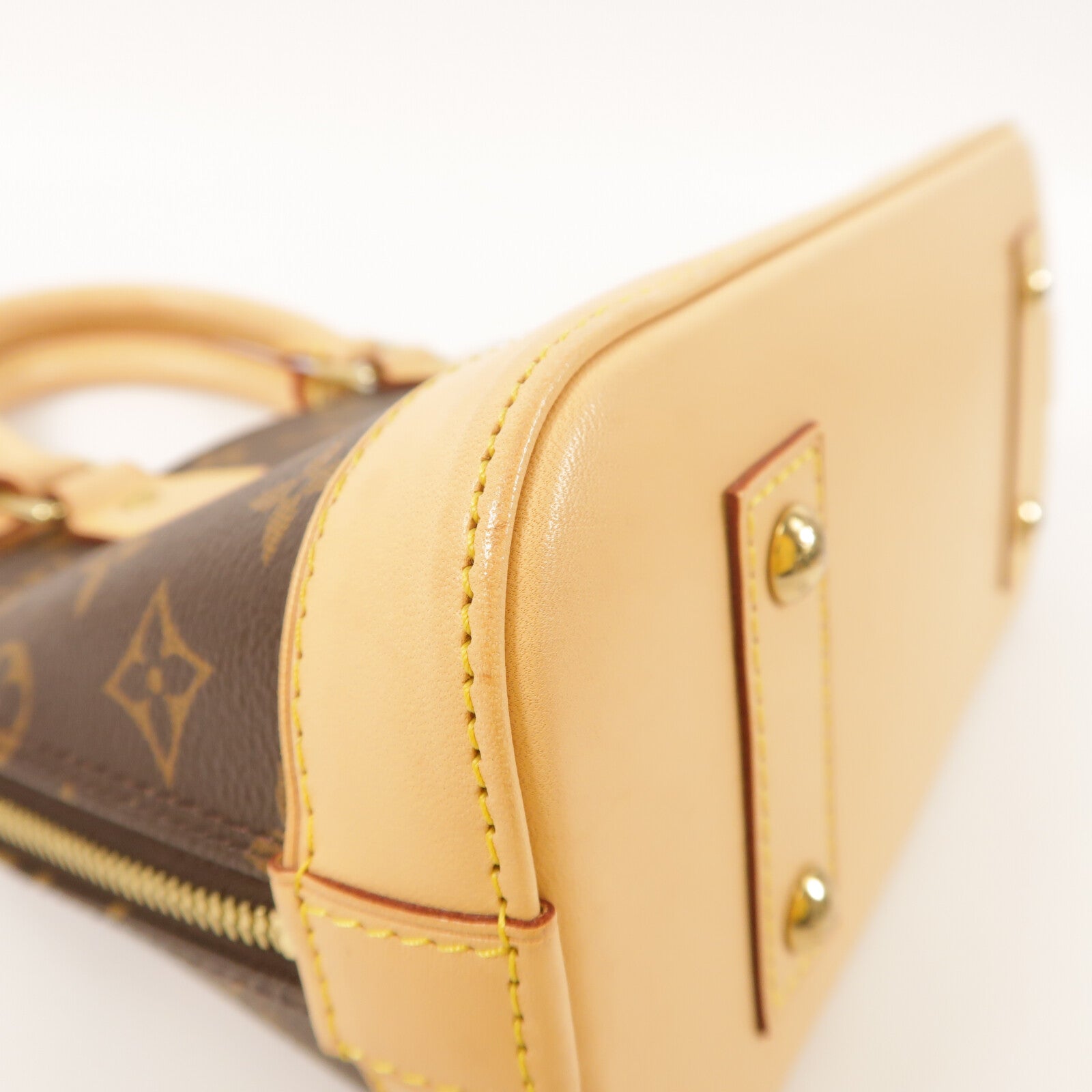 LOUIS VUITTON Monogram Alma BB金扣手挽肩背兩用袋
