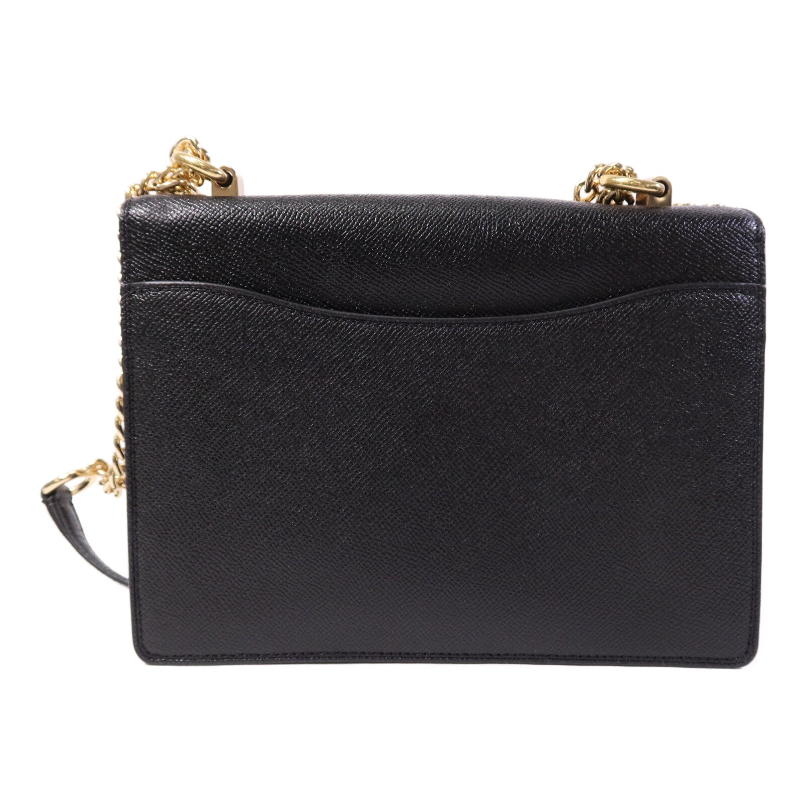 COACH 牛皮皮革Chain Shoulder Bag金扣鏈帶肩背袋