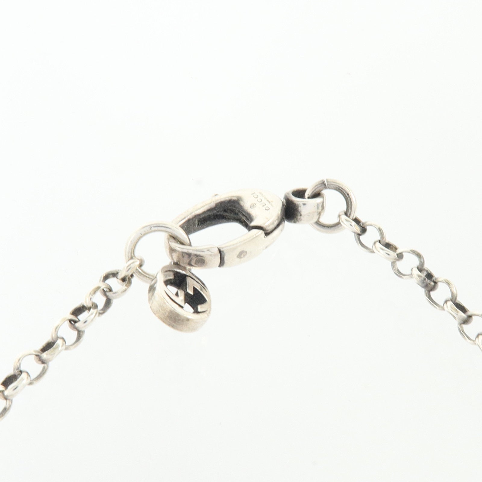 GUCCI 925純銀Double G Key Bracelet手鏈