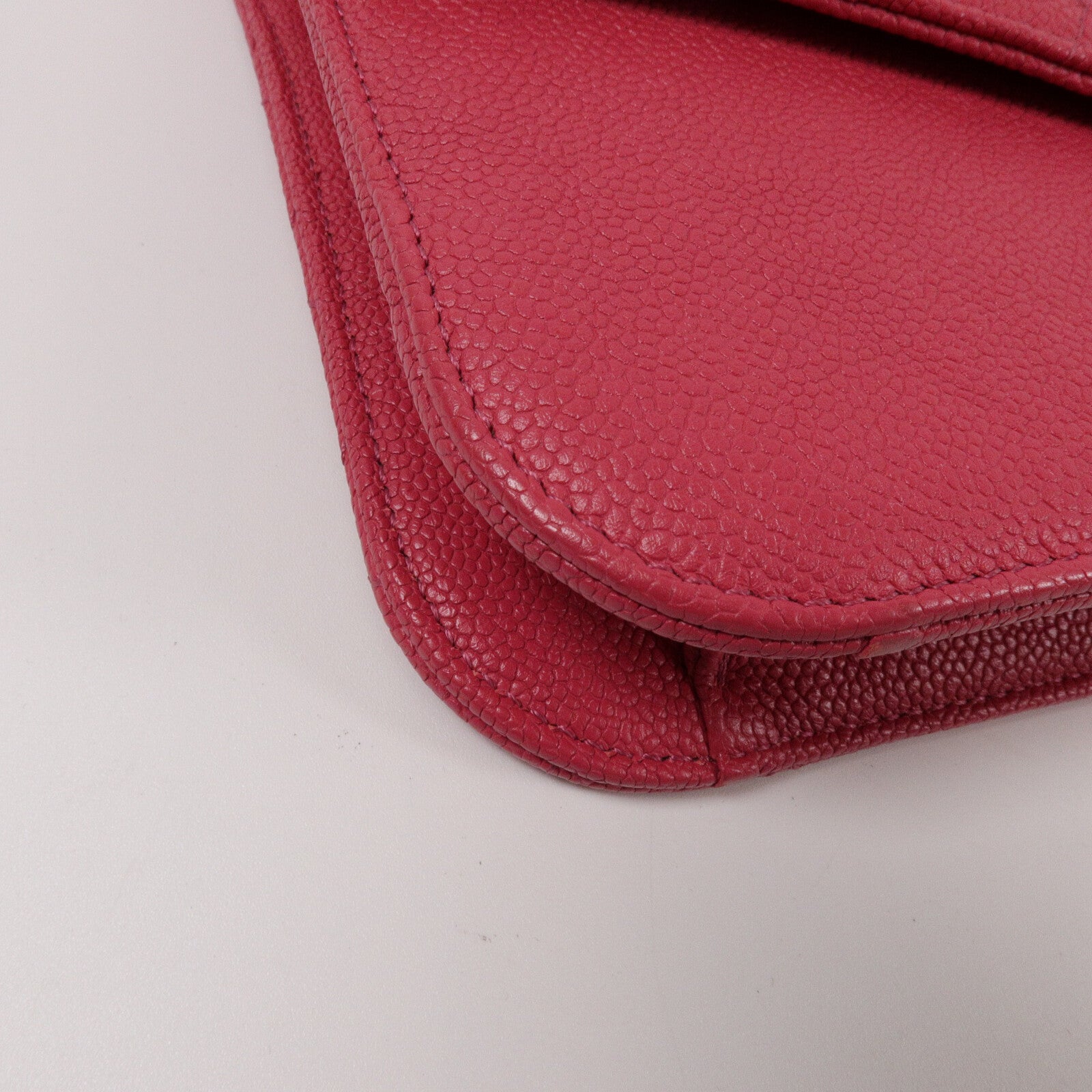 CHANEL 牛皮皮革Thread Around Flap Bag鏈帶肩背袋