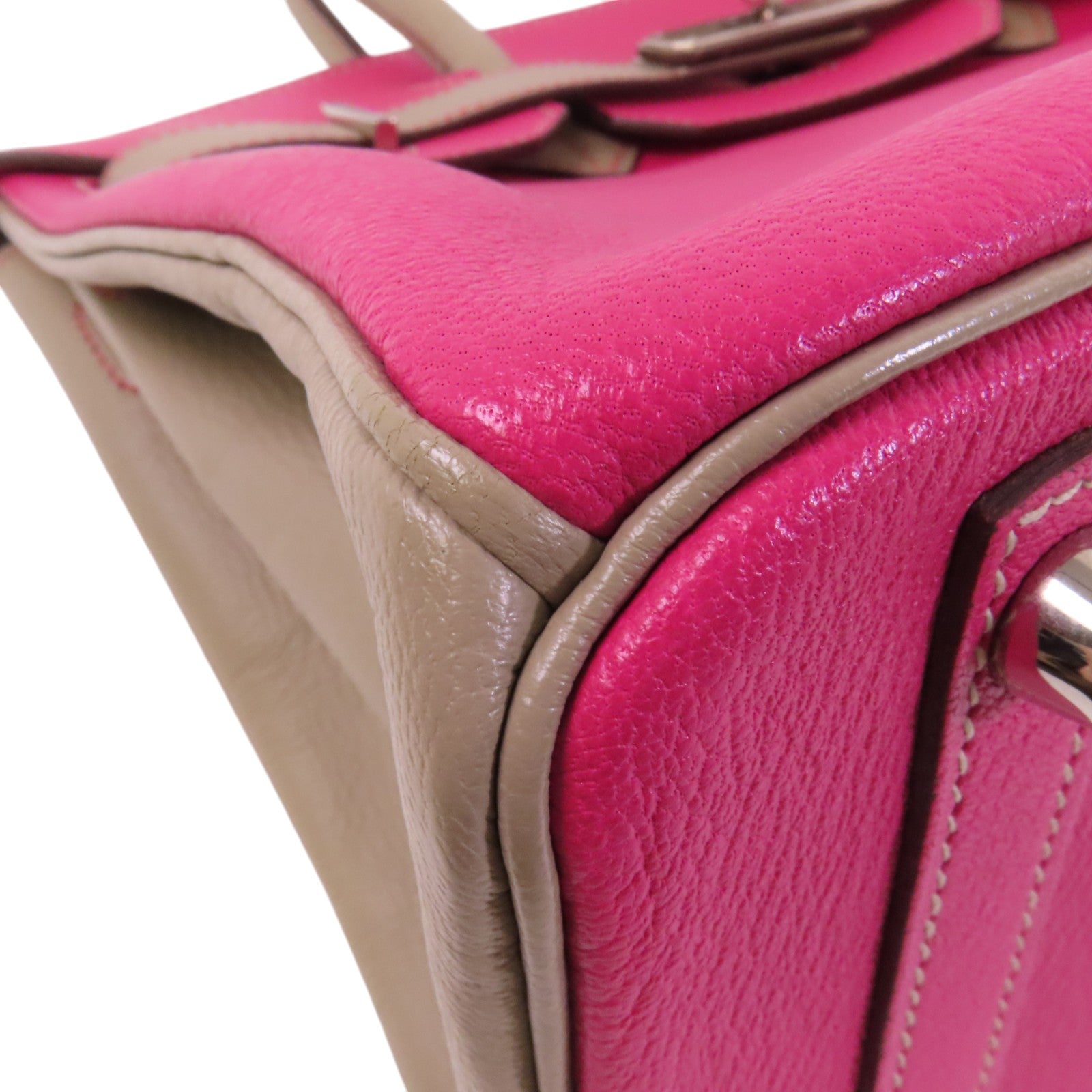 HERMES Chevre皮革Birkin 30銀扣手挽袋