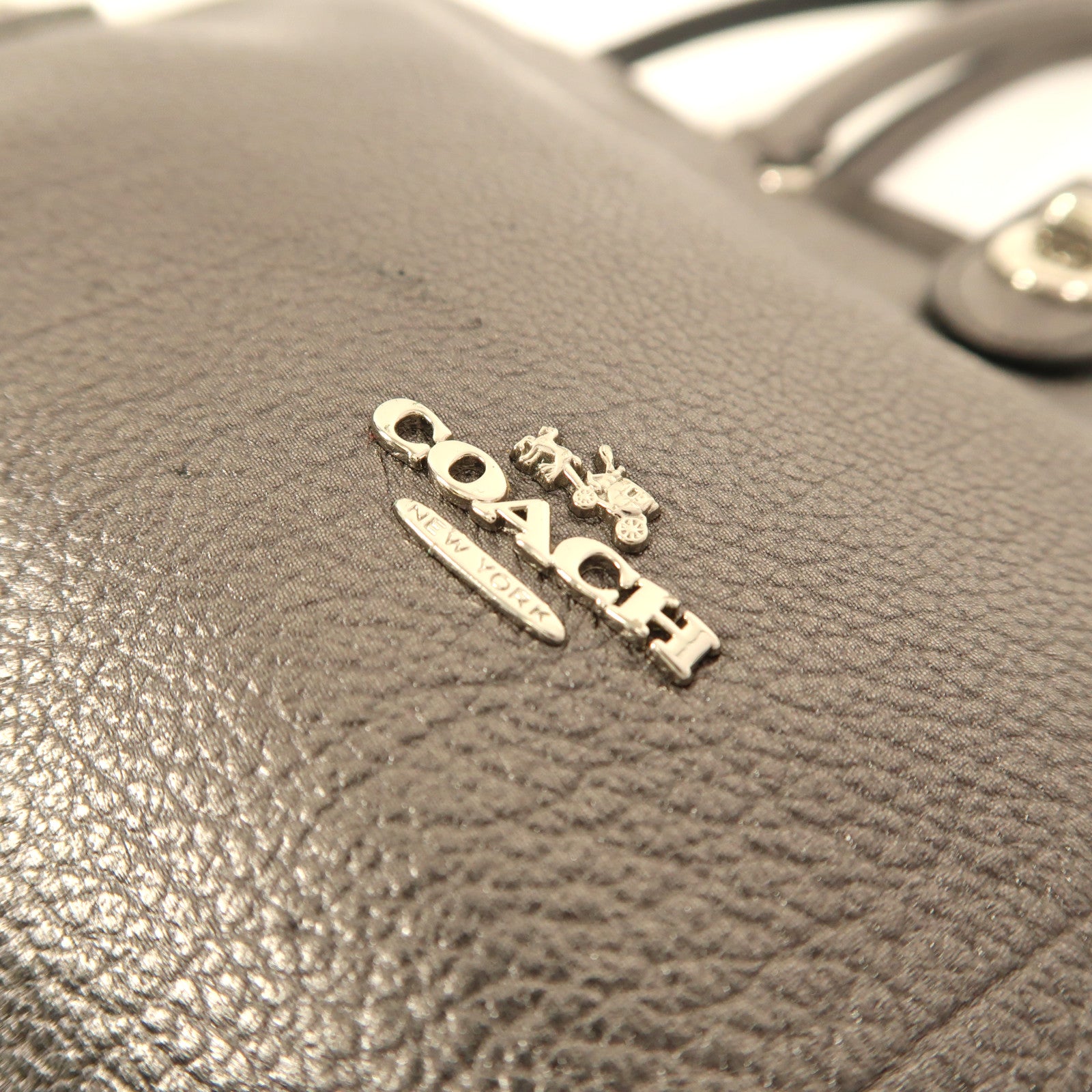 COACH 牛皮皮革Mercer Satchel 30銀扣手挽肩背兩用袋