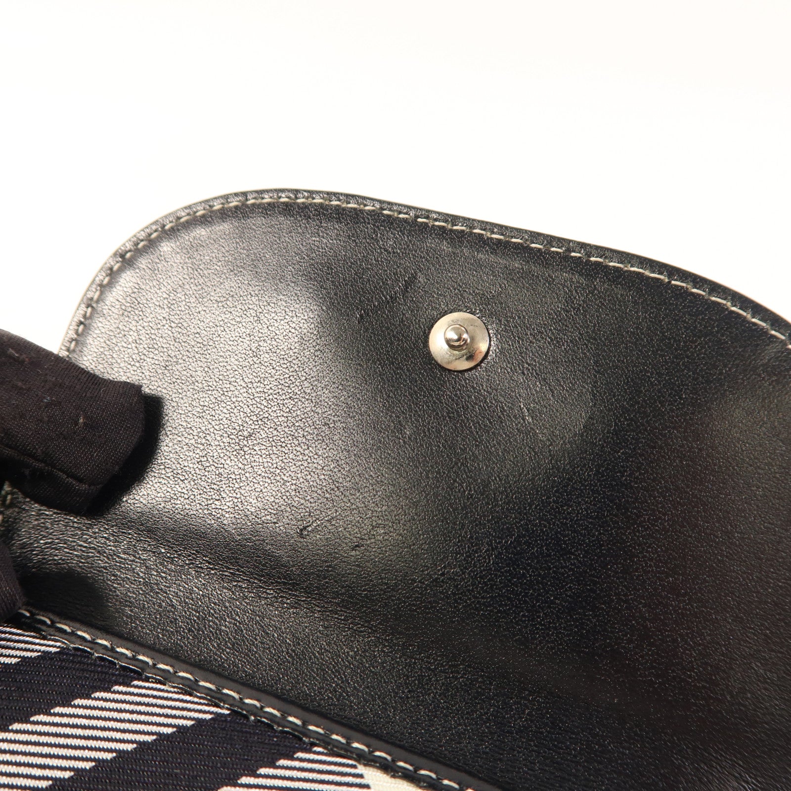 BURBERRY BLUE LABEL 皮革/布料Wallet銀扣錢包