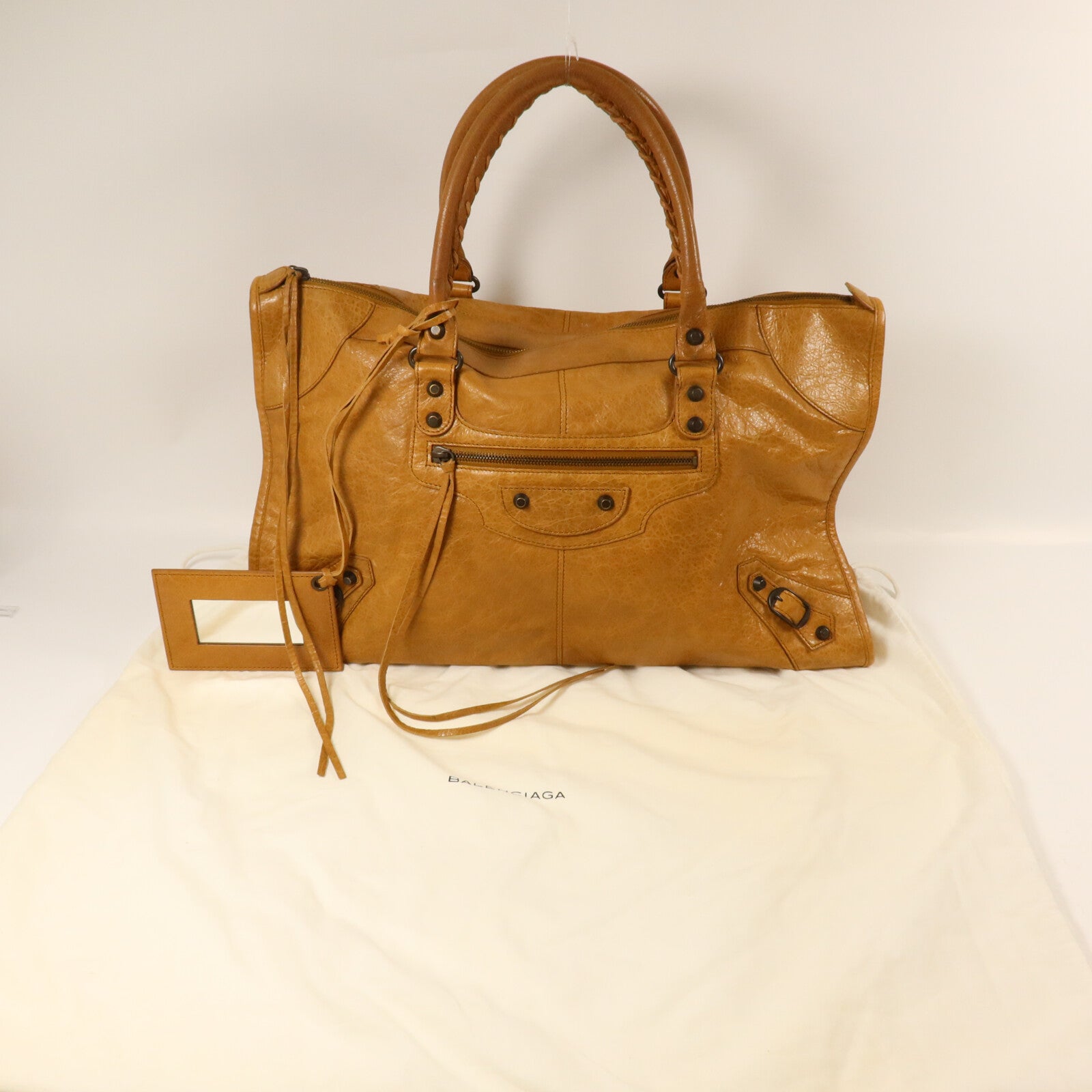BALENCIAGA 羊皮皮革Classic Work手挽袋