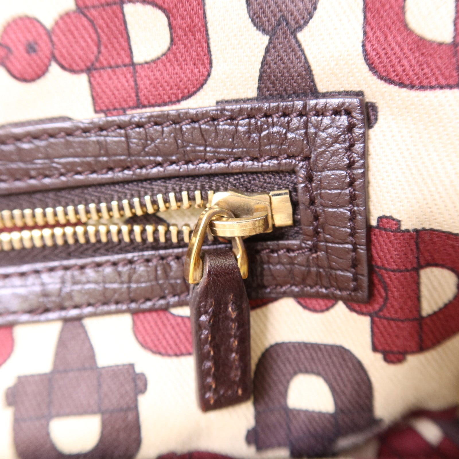 GUCCI 帆布Tote Bag金扣手挽袋