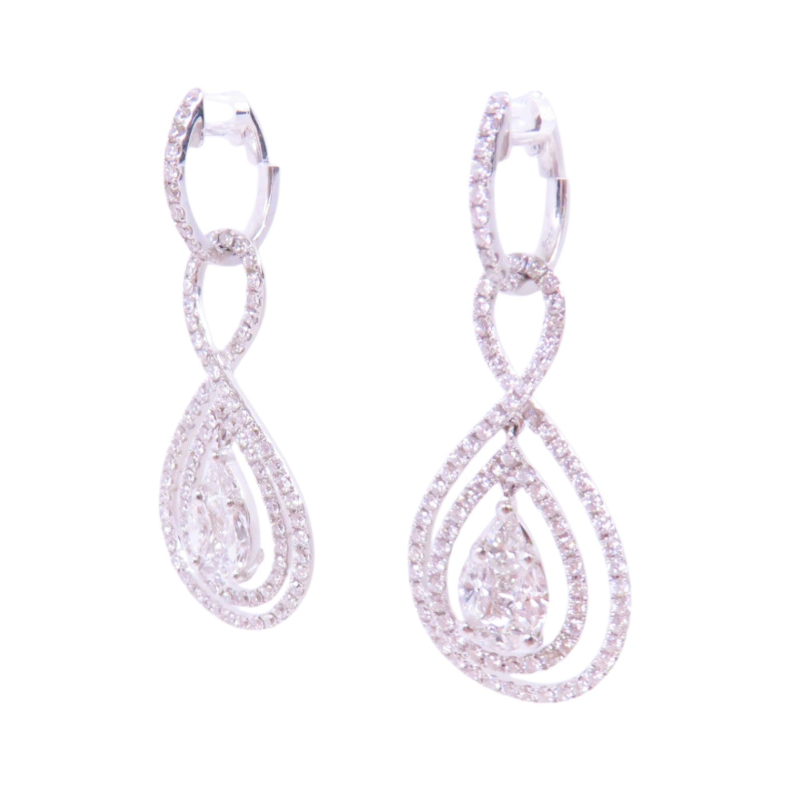 JEWELRY 【激減優惠】18K白金/鑽石Diamond Earrings耳環