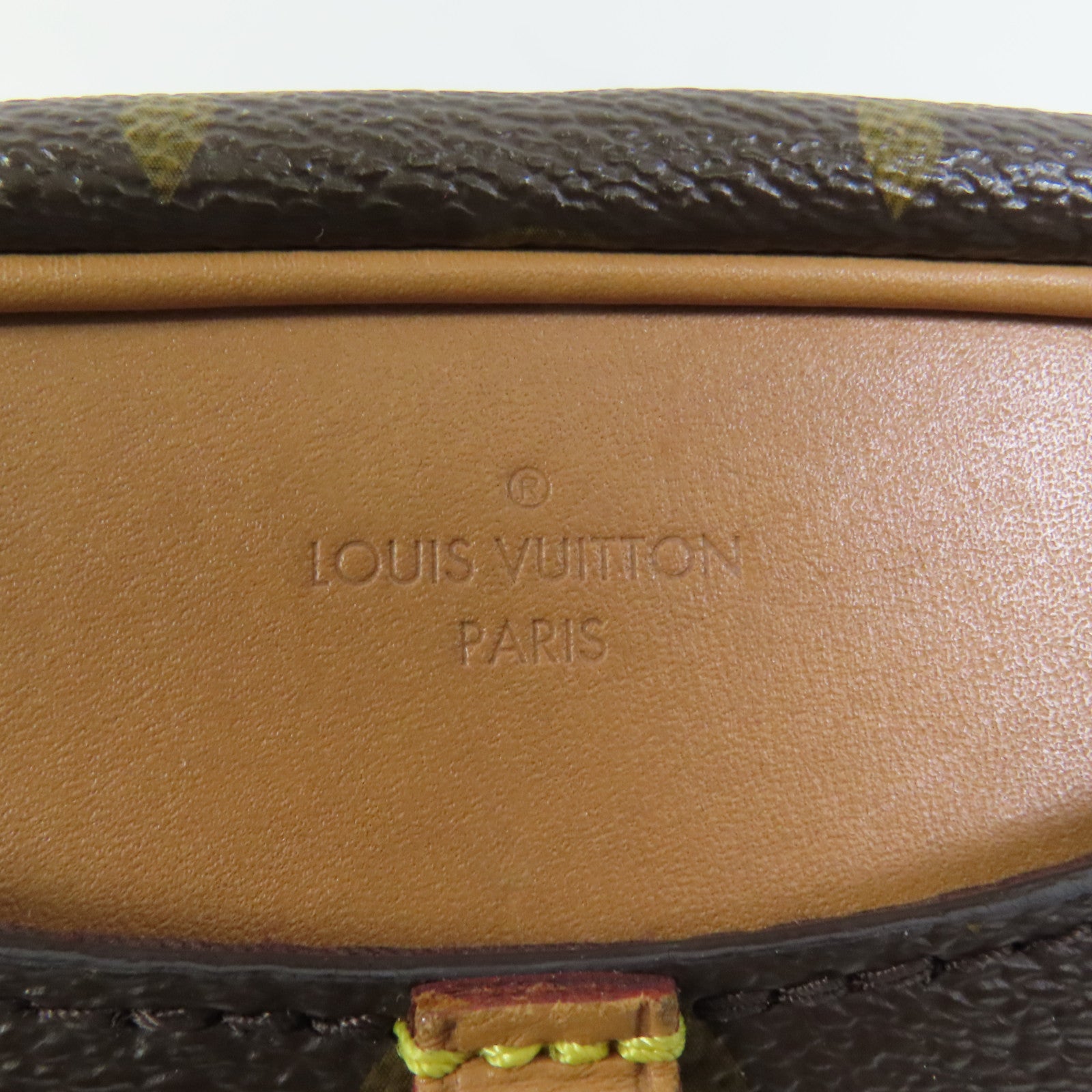 LOUIS VUITTON Monogram Deauville Mini金扣肩背袋棕色
