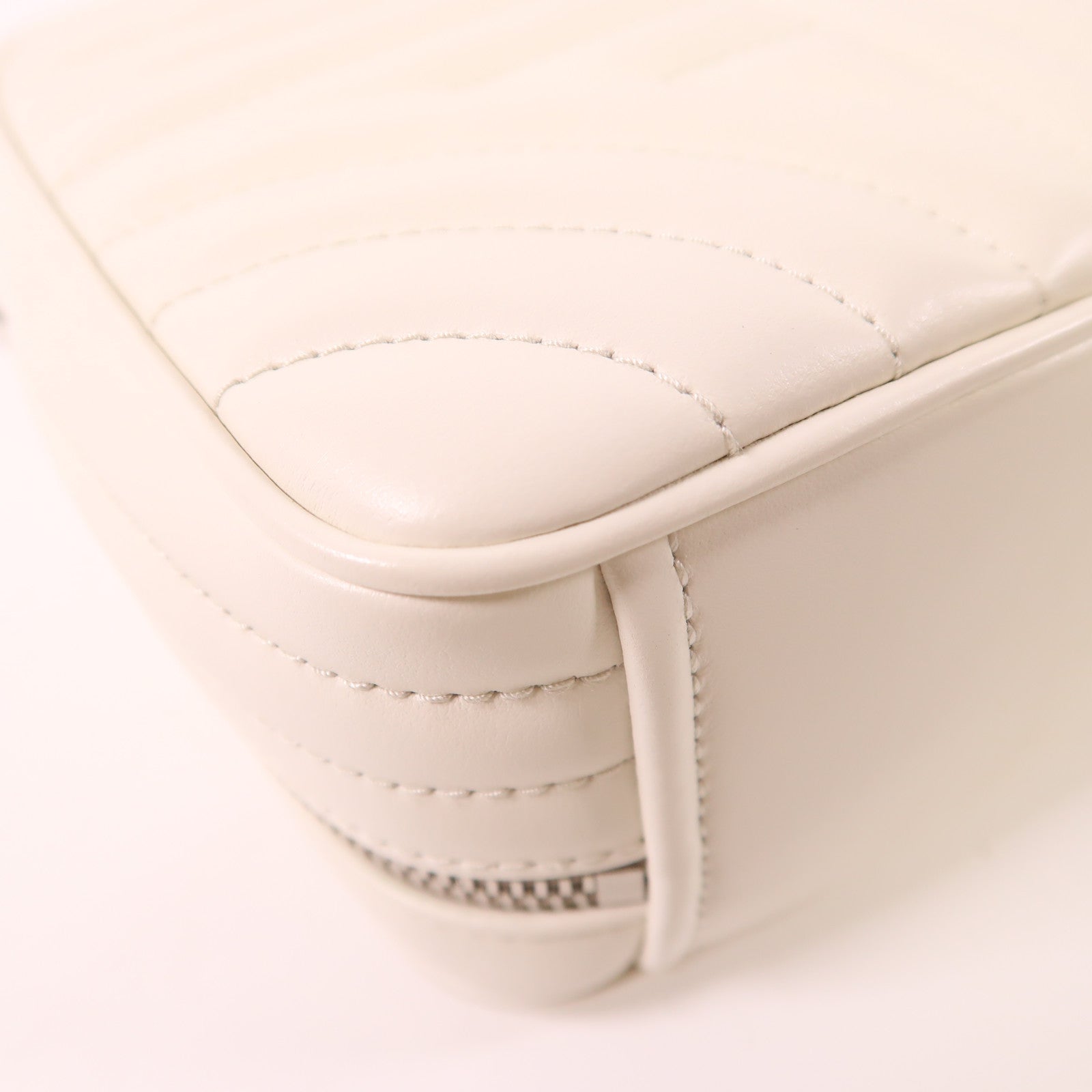 PRADA 牛皮皮革Diagramme銀扣手挽肩背兩用袋