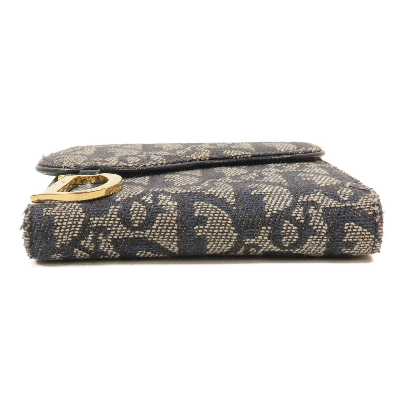 Dior Oblique帆布Saddle Lotus Wallet錢包