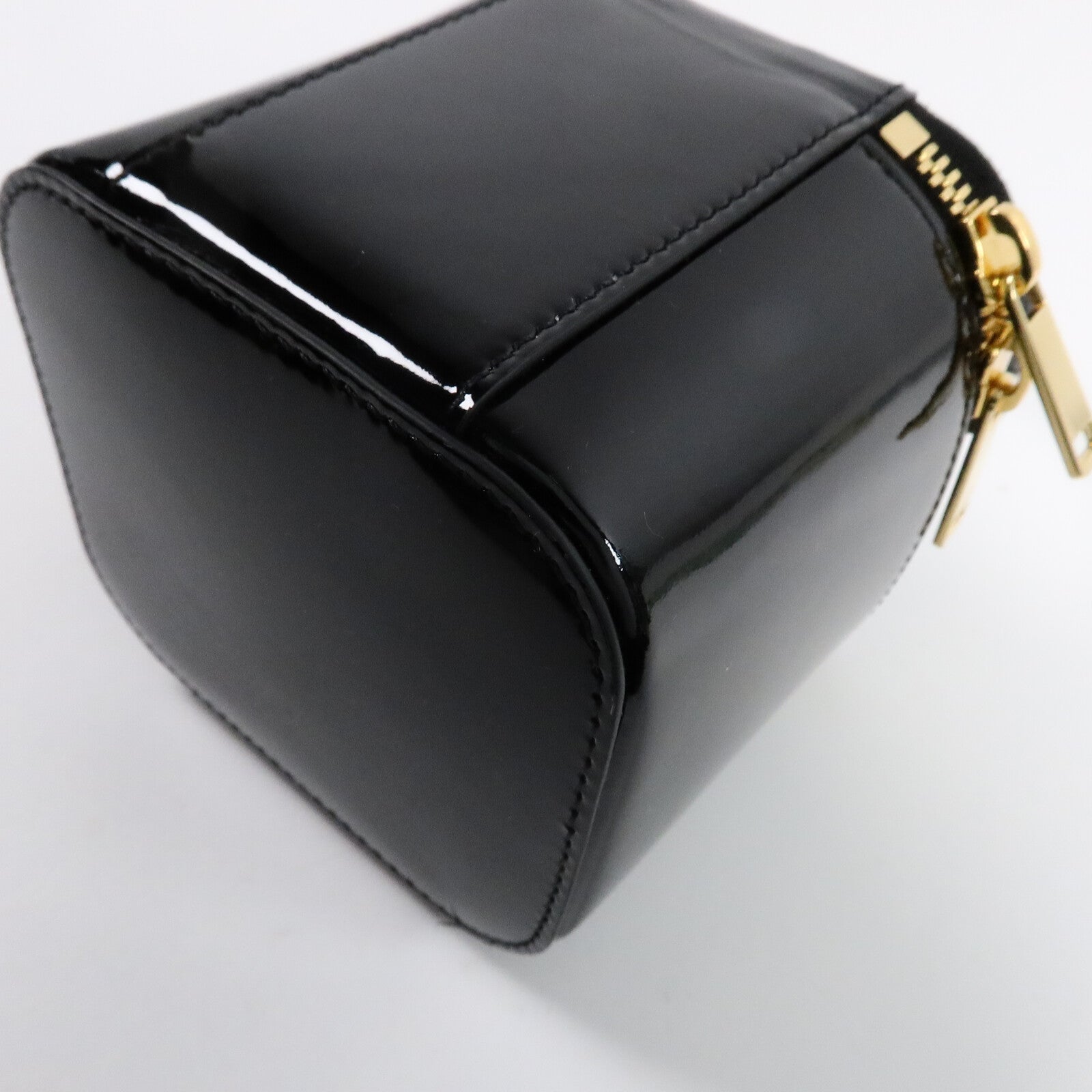 CELINE 漆皮皮革Cuir Triomphe Vanity Case手挽肩背兩用袋