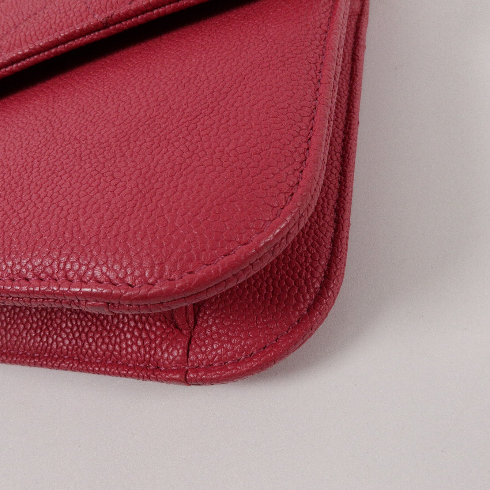 CHANEL 牛皮皮革Thread Around Flap Bag鏈帶肩背袋