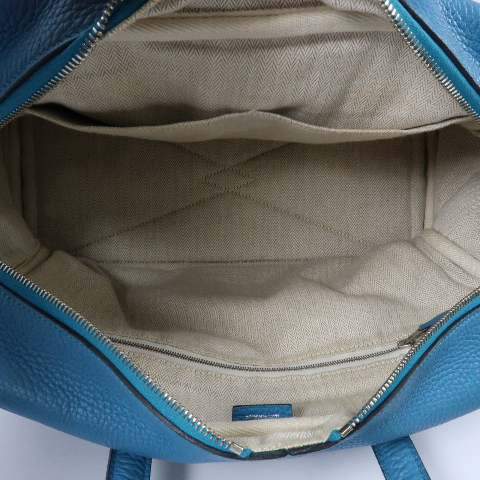 HERMES Clemence皮革Victoria 35銀扣肩背袋