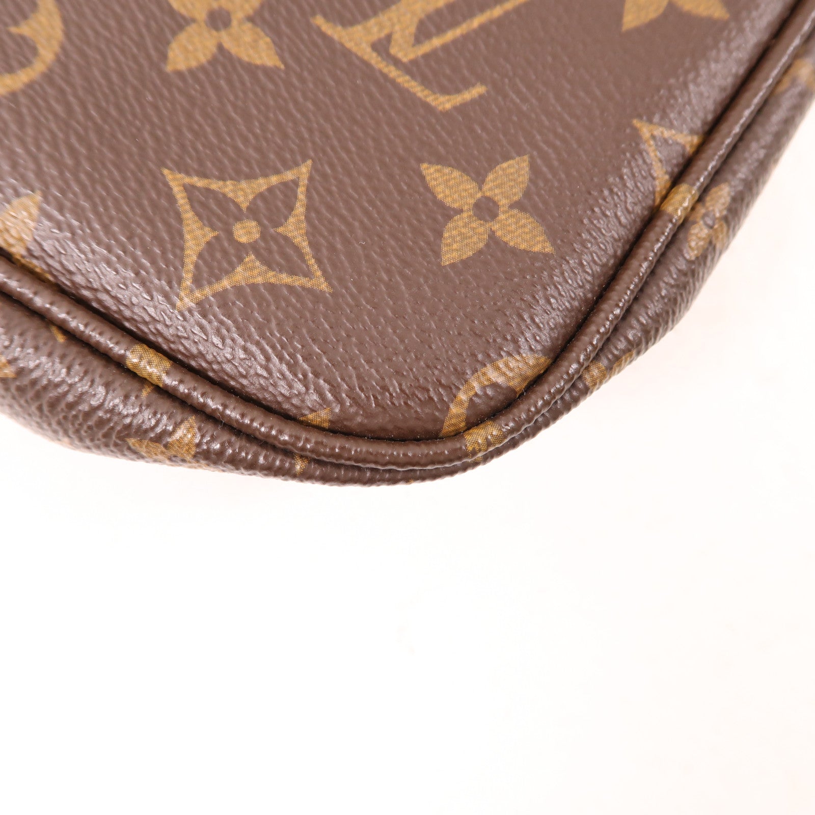 LOUIS VUITTON Monogram Multi Pochette Accessoires金扣肩背袋棕色