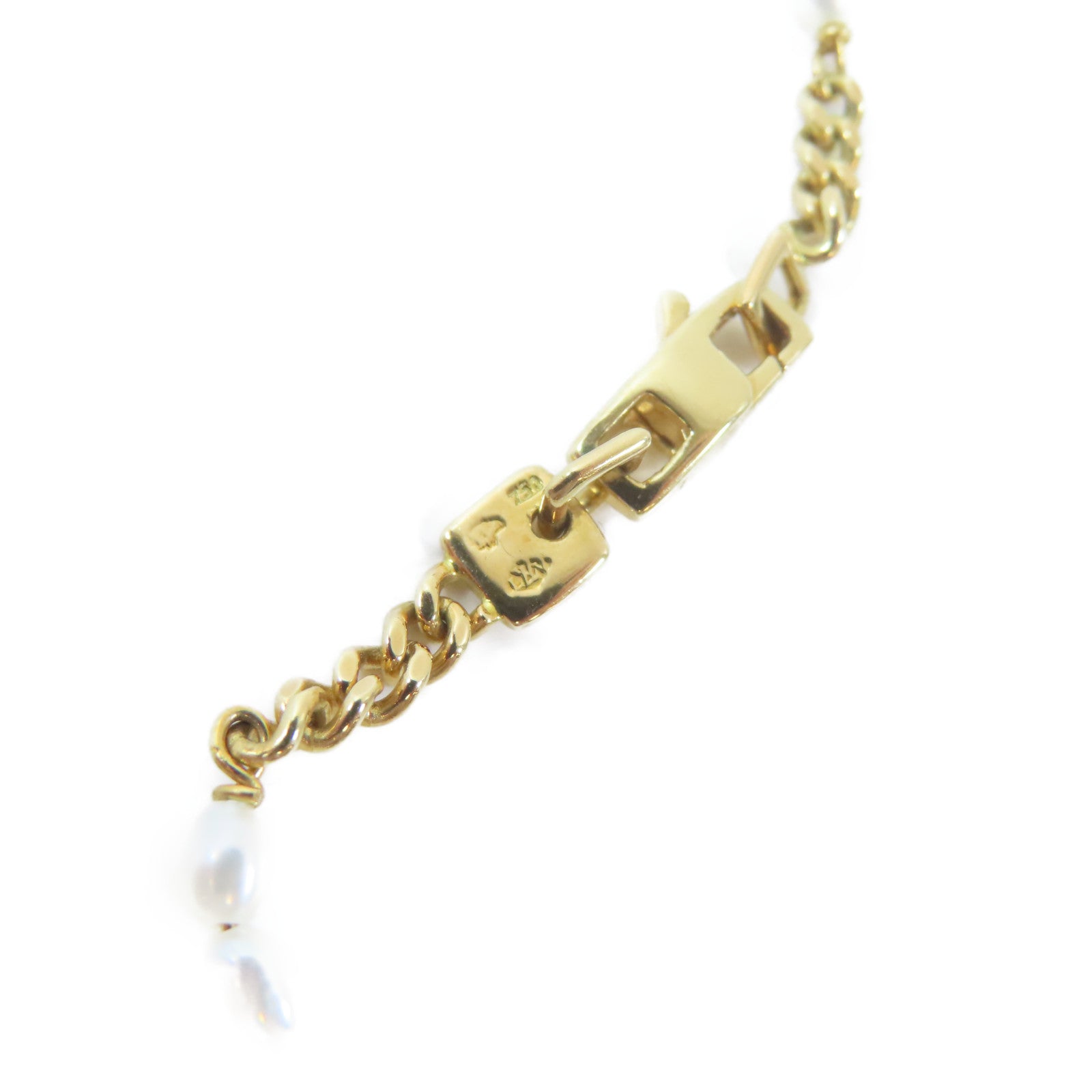 LOUIS VUITTON 18K黃金Eclair Bracelet手鏈#18cm