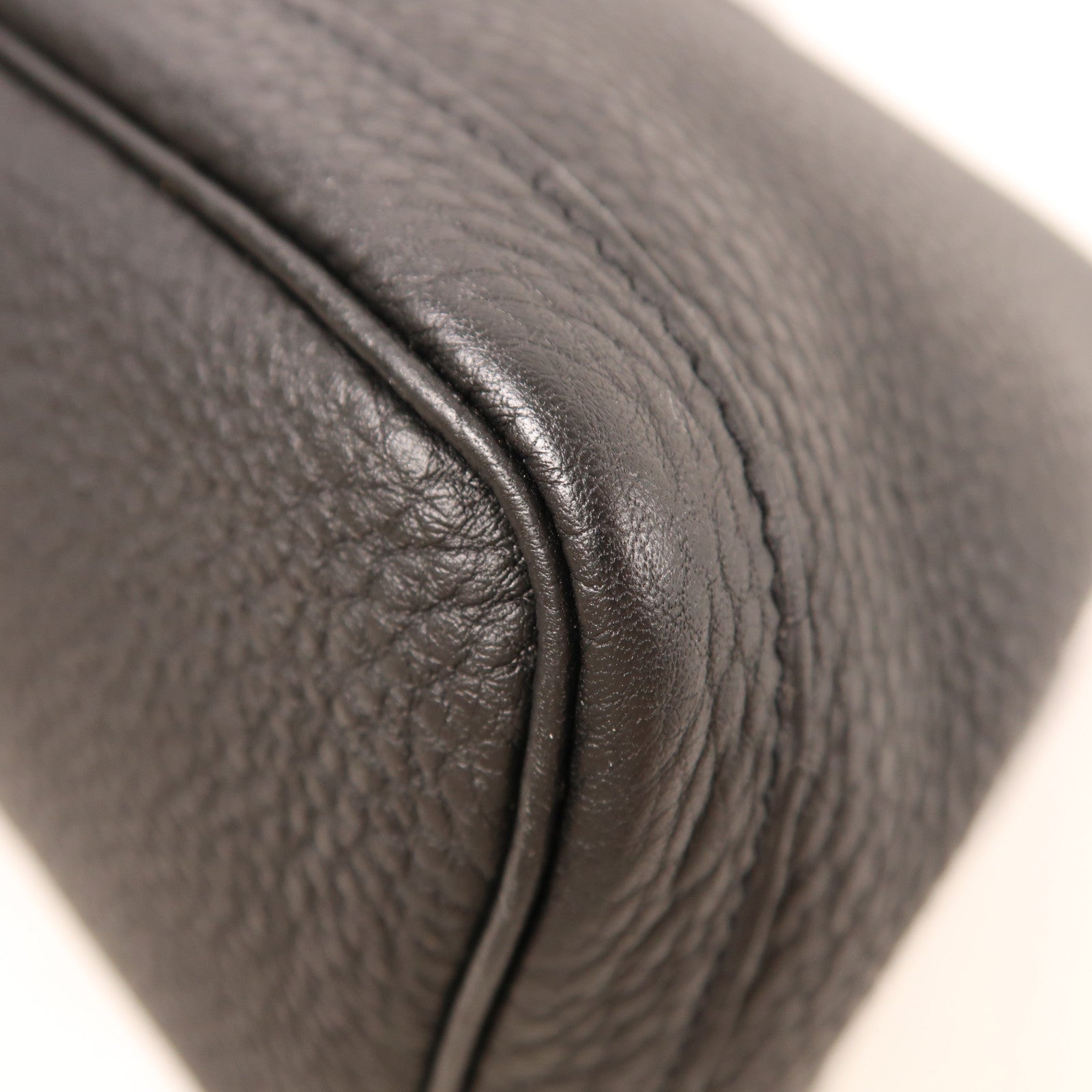 HERMES Negonda皮革Garden Party 36(Limited Edition)銀扣手挽袋Noir