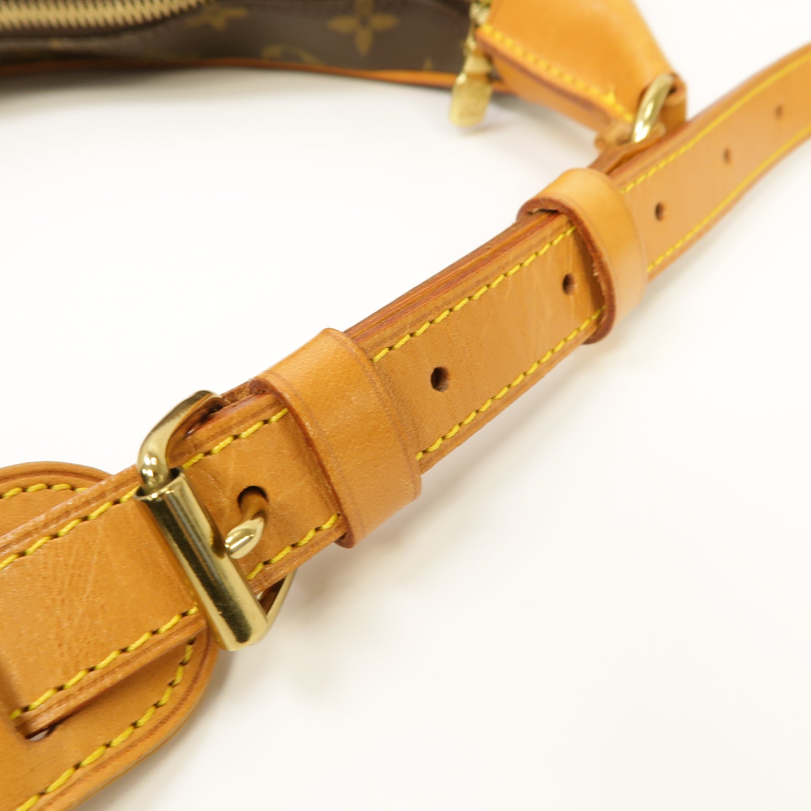 LOUIS VUITTON Monogram Boulogne Gold Buckle Shoulder Bag金扣肩背袋啡色