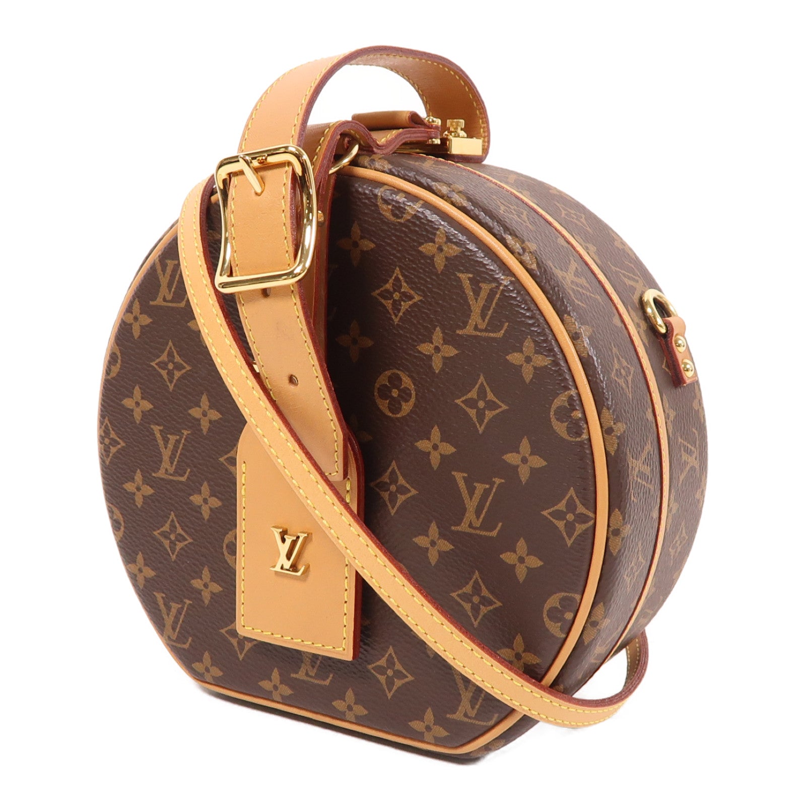 LOUIS VUITTON 【激減優惠】Monogram Petite Boite Chapeau金扣手挽肩背兩用袋