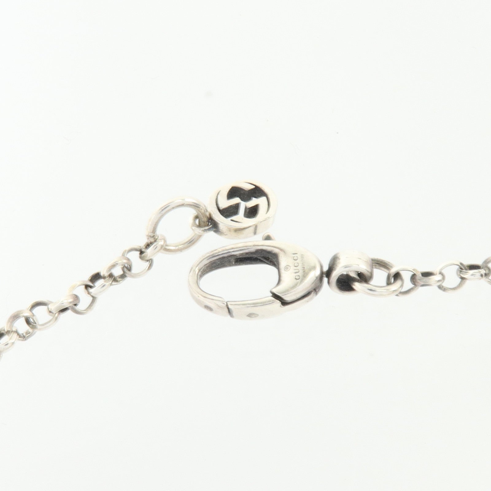 GUCCI 925純銀Double G Key Bracelet手鏈