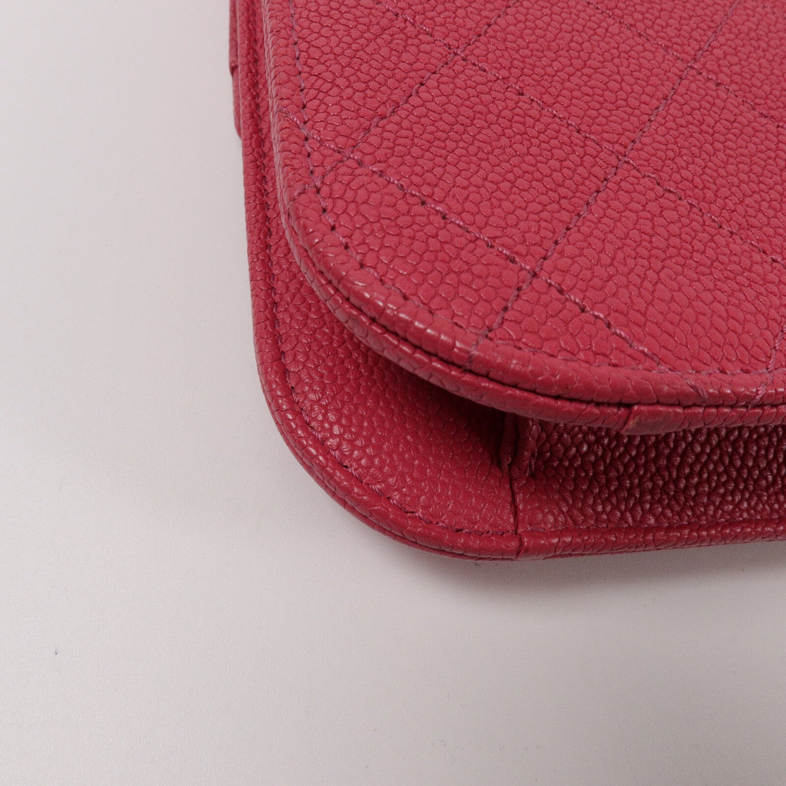 CHANEL 牛皮皮革Thread Around Flap Bag鏈帶肩背袋