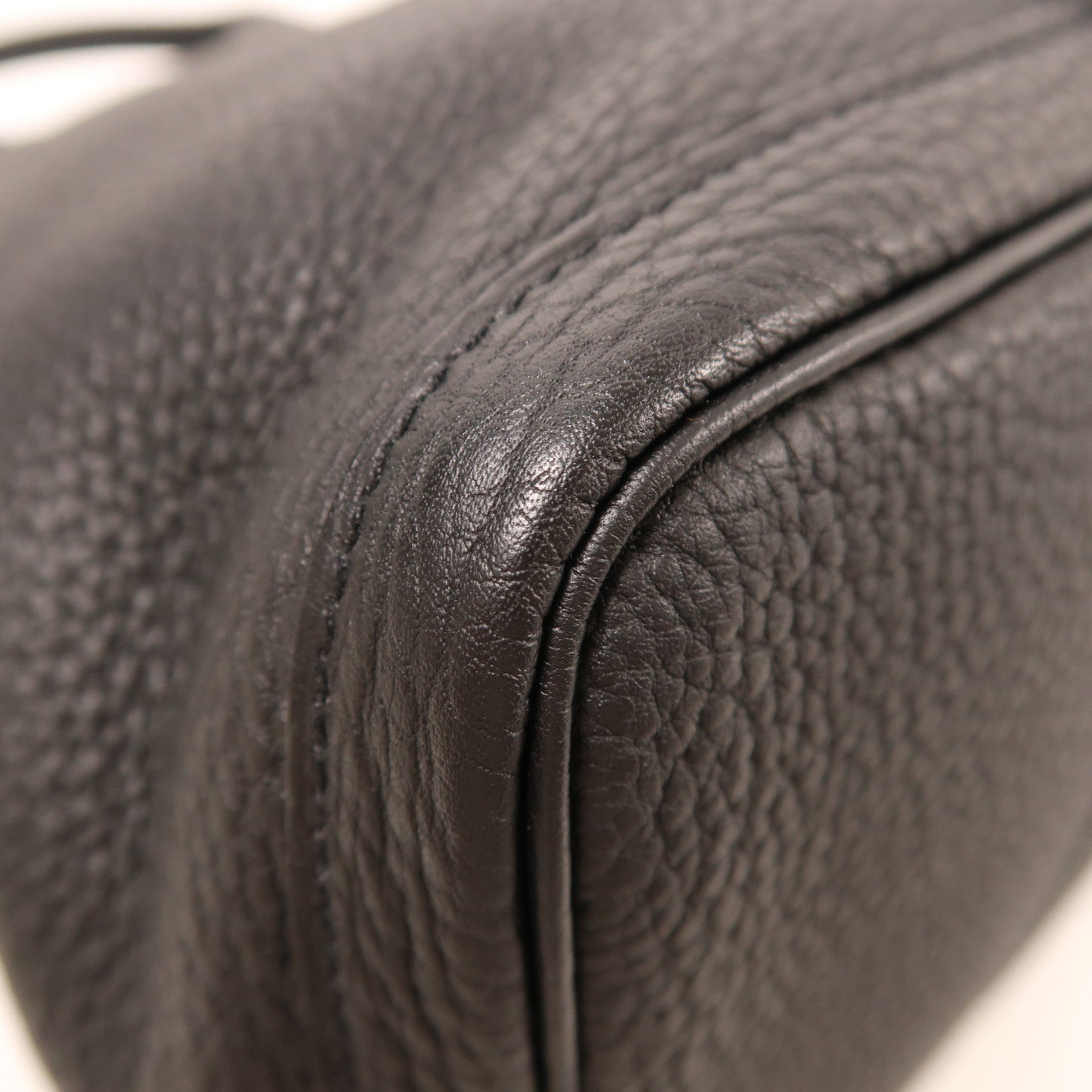 HERMES Negonda皮革Garden Party 36(Limited Edition)銀扣手挽袋Noir