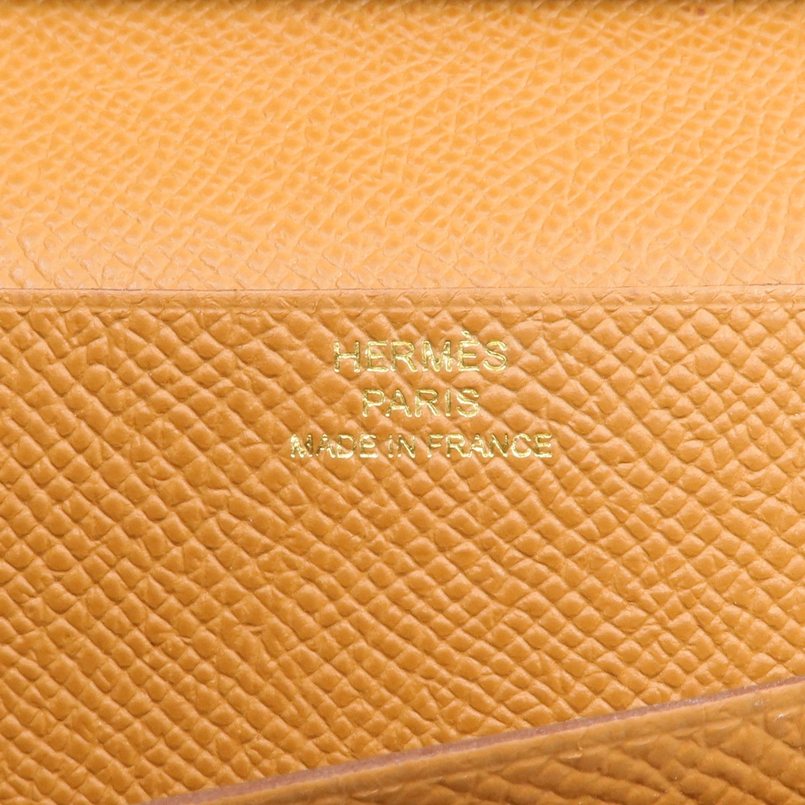 HERMES Epsom皮革Bearn Long Wallet長錢包Gold