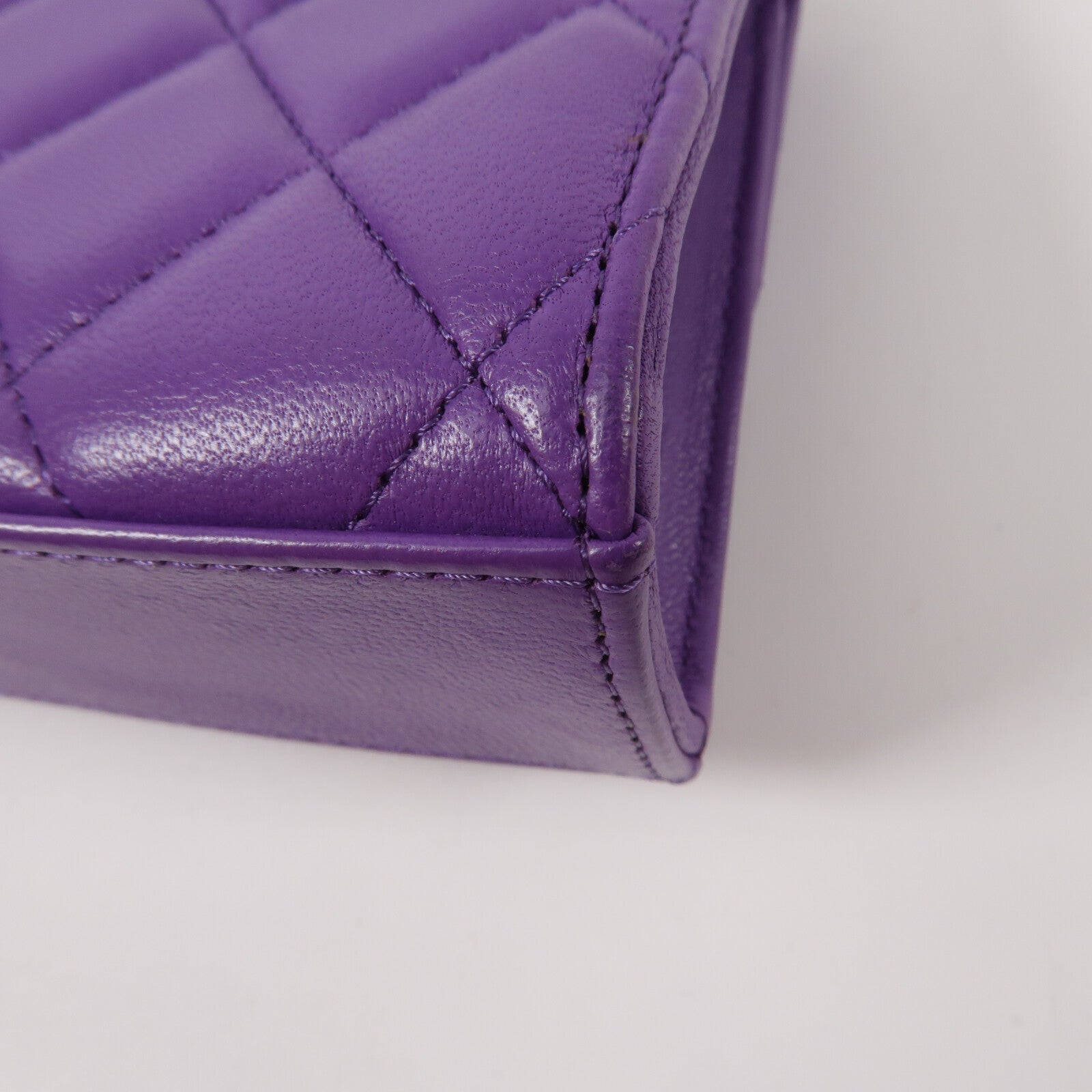 CHANEL 羊皮皮革Mini Top Handle Flap Bag鏈帶肩背袋