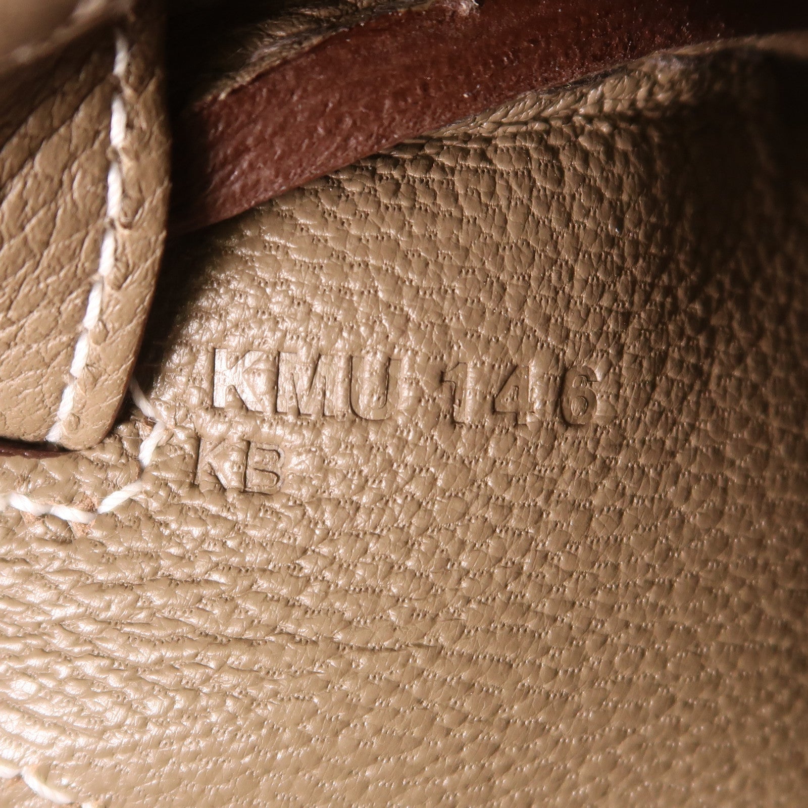 HERMES Togo皮革Kelly 25金扣手挽肩背兩用袋Etoupe大象灰色