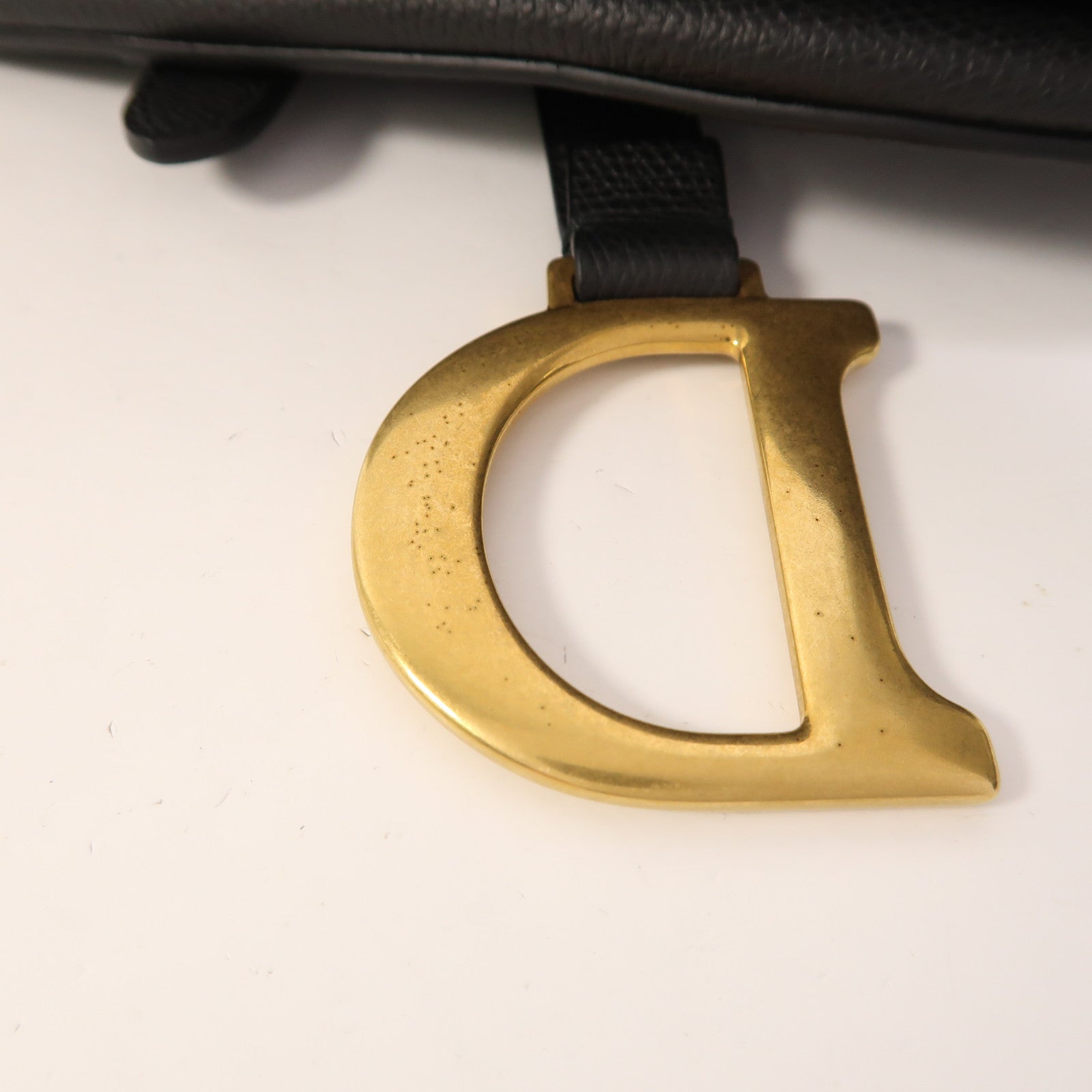 Dior 牛皮皮革Saddle Medium金扣肩背袋