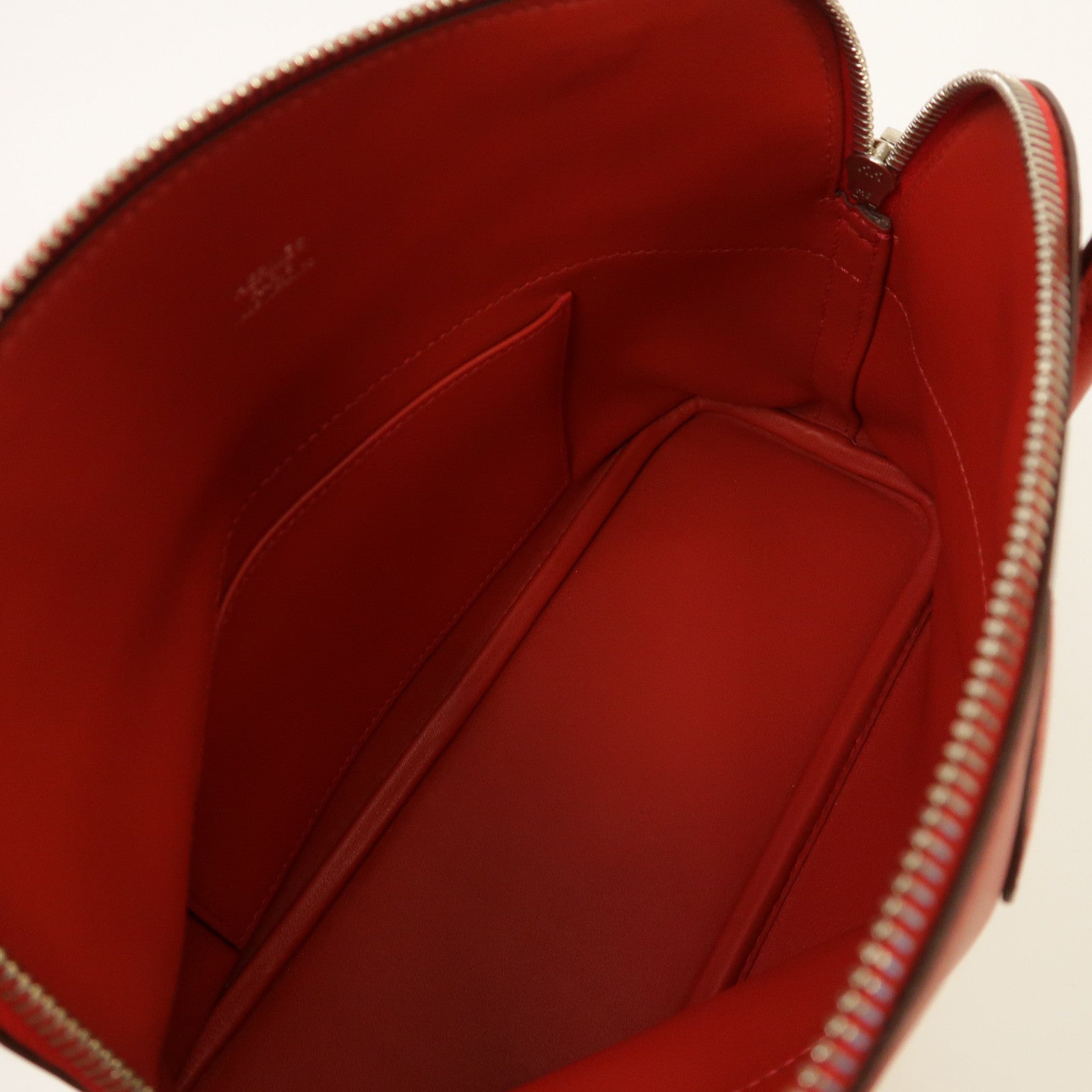 HERMES Swift皮革Bolide 27銀扣手挽肩背兩用袋Rouge Casaque/紅色