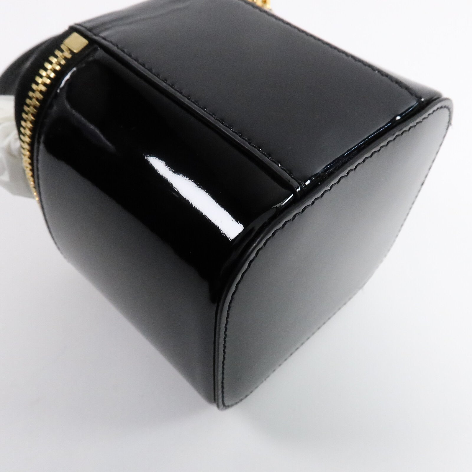 CELINE 漆皮皮革Cuir Triomphe Vanity Case手挽肩背兩用袋