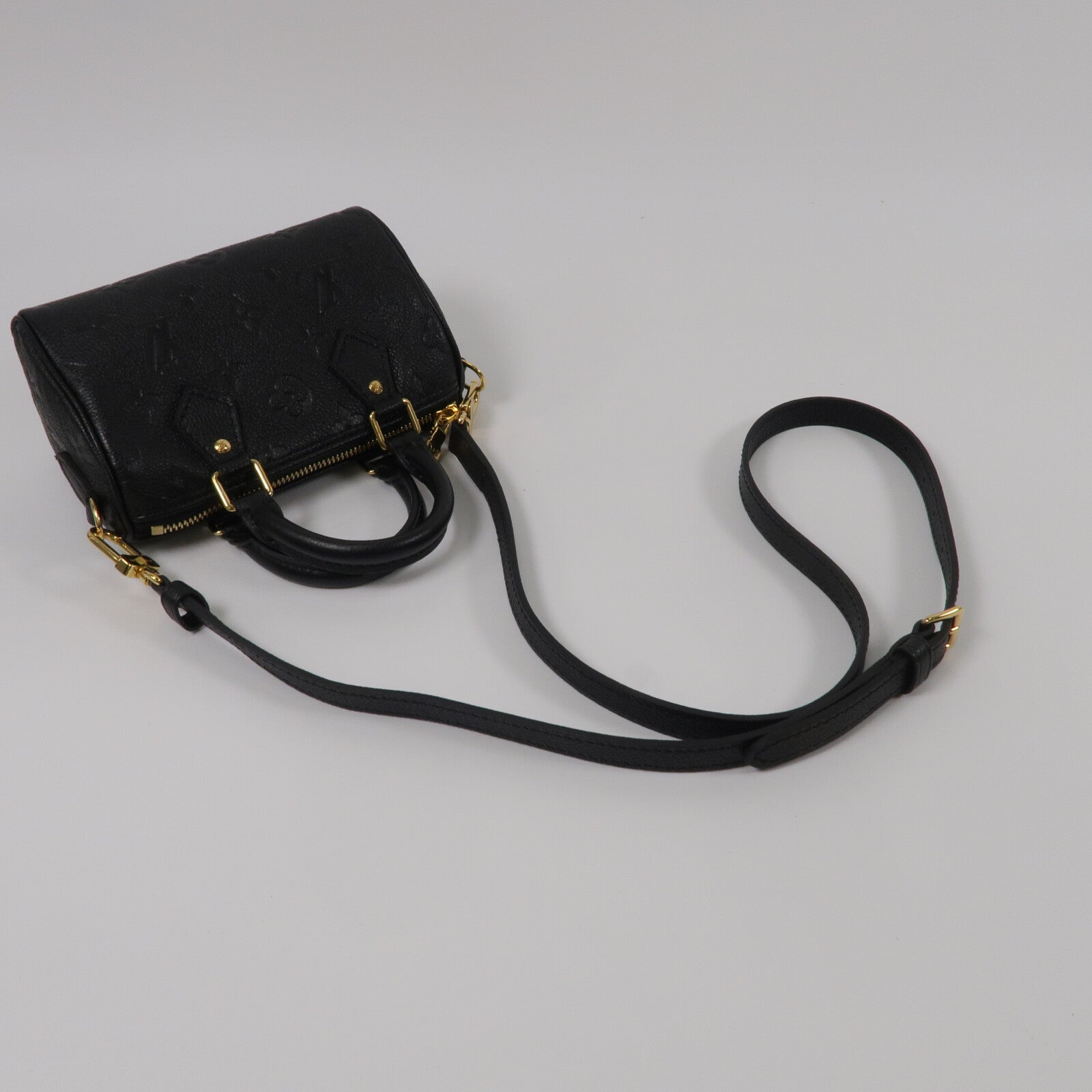 LOUIS VUITTON Monogram Empreinte Nano Speedy手挽肩背兩用袋