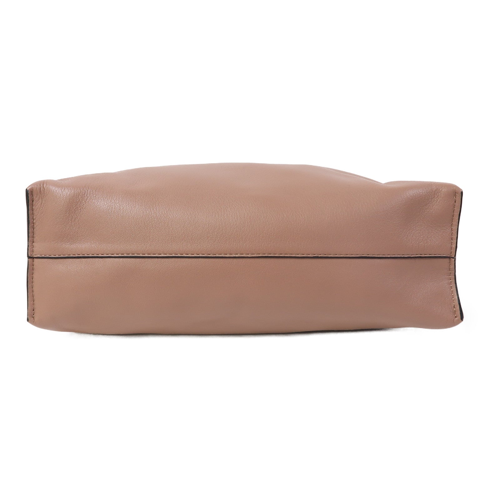 LOEWE 牛皮皮革Flamenco Clutch金扣肩背袋粉紅色