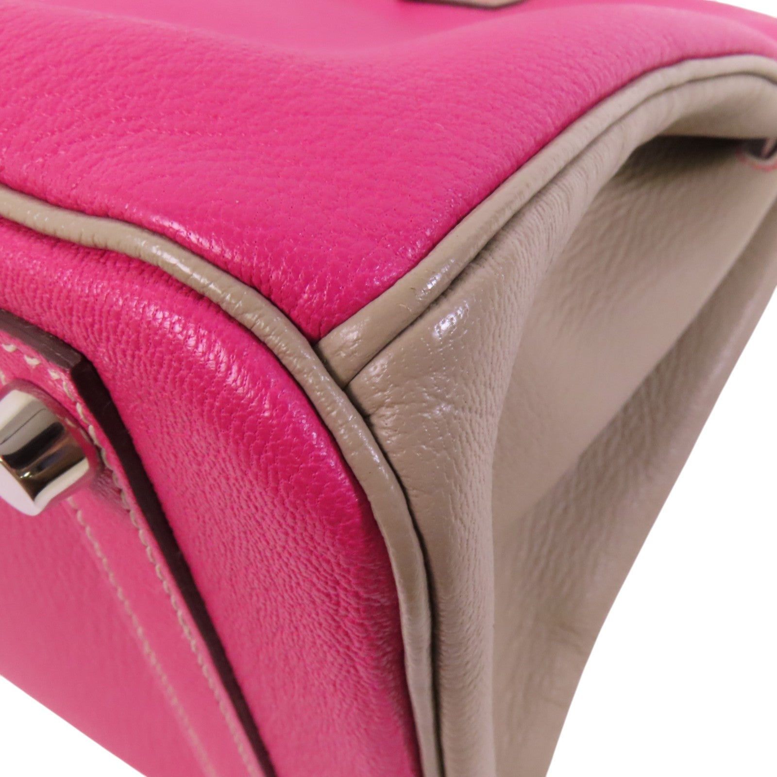 HERMES Chevre皮革Birkin 30銀扣手挽袋